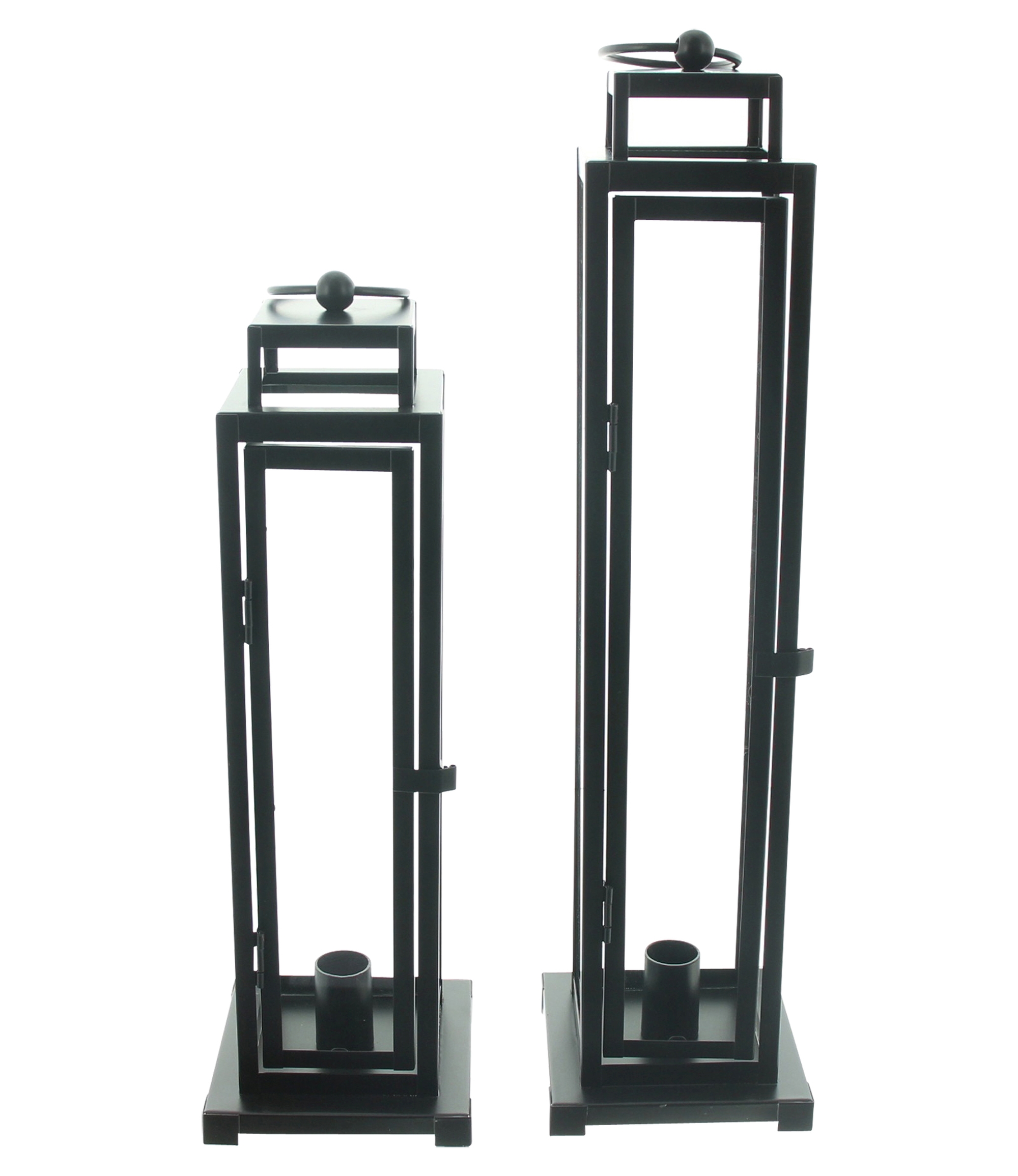 Acheter Lot de 2 lanternes "Modern Black"  dans la boutique en ligne de Frank Flechtwaren pour Lanternes