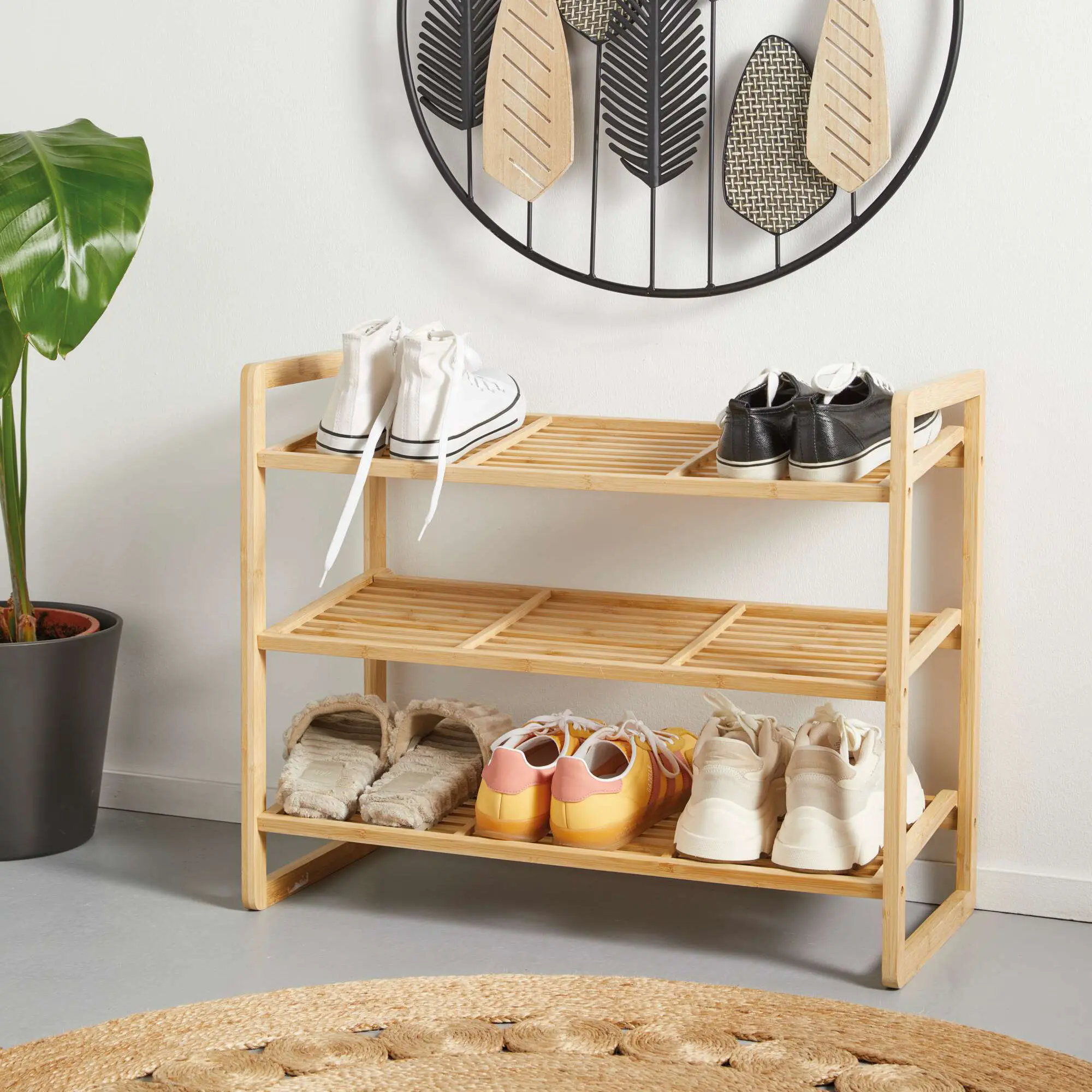 Acheter Étagère à chaussures "bambou"  dans la boutique en ligne de Frank Flechtwaren