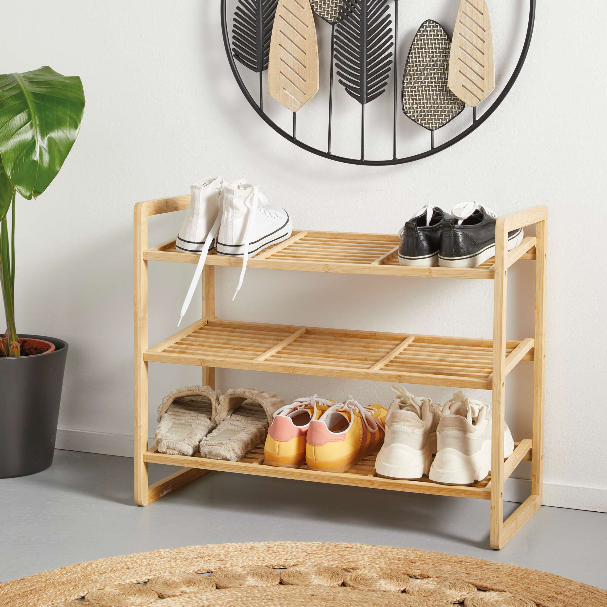Acheter Étagère à chaussures "bambou"  dans la boutique en ligne de Frank Flechtwaren