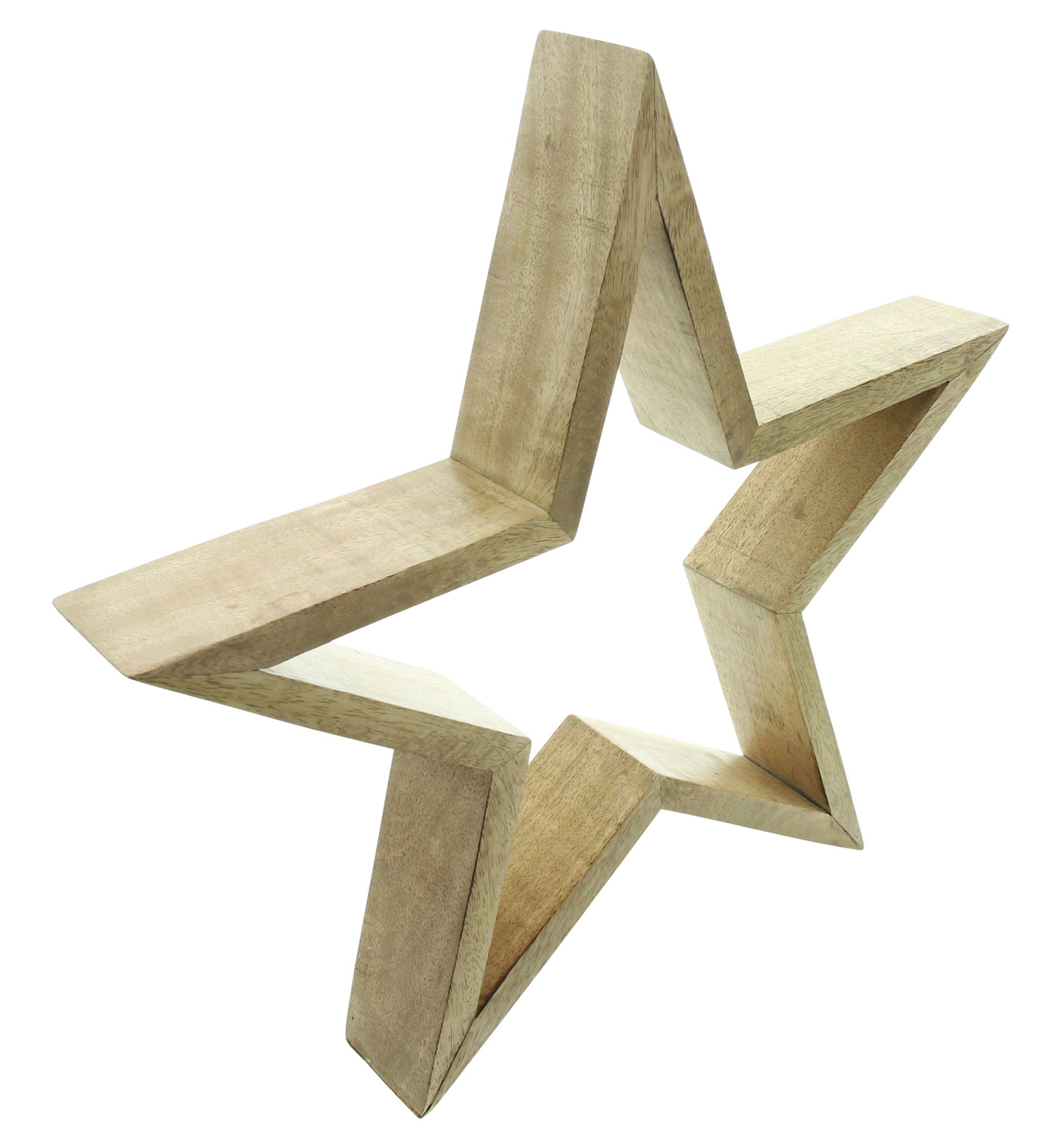 Acheter Grande étoile "bois de manguier"  dans la boutique en ligne de Frank Flechtwaren pour Noël