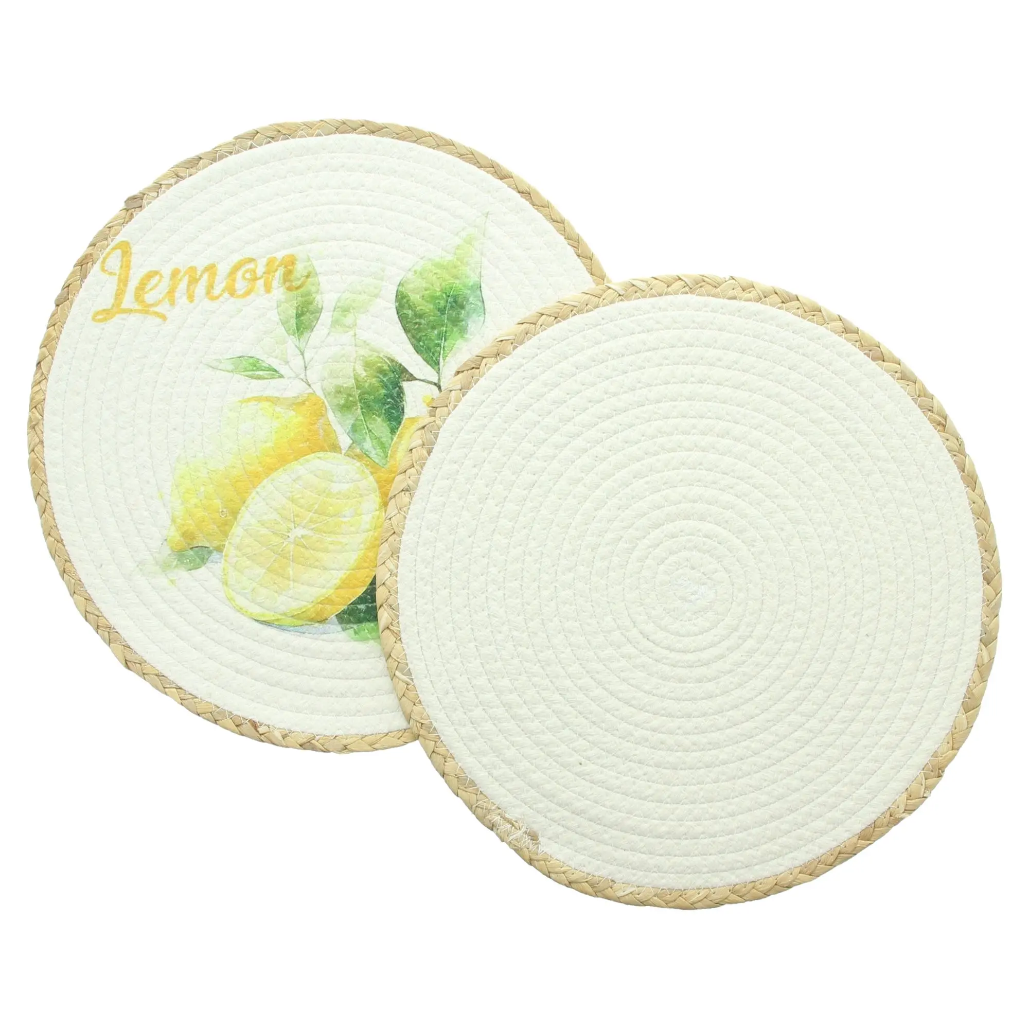 Acheter Lot de 2 Sets de table "Citron"  dans la boutique en ligne de Frank Flechtwaren pour Sets de table