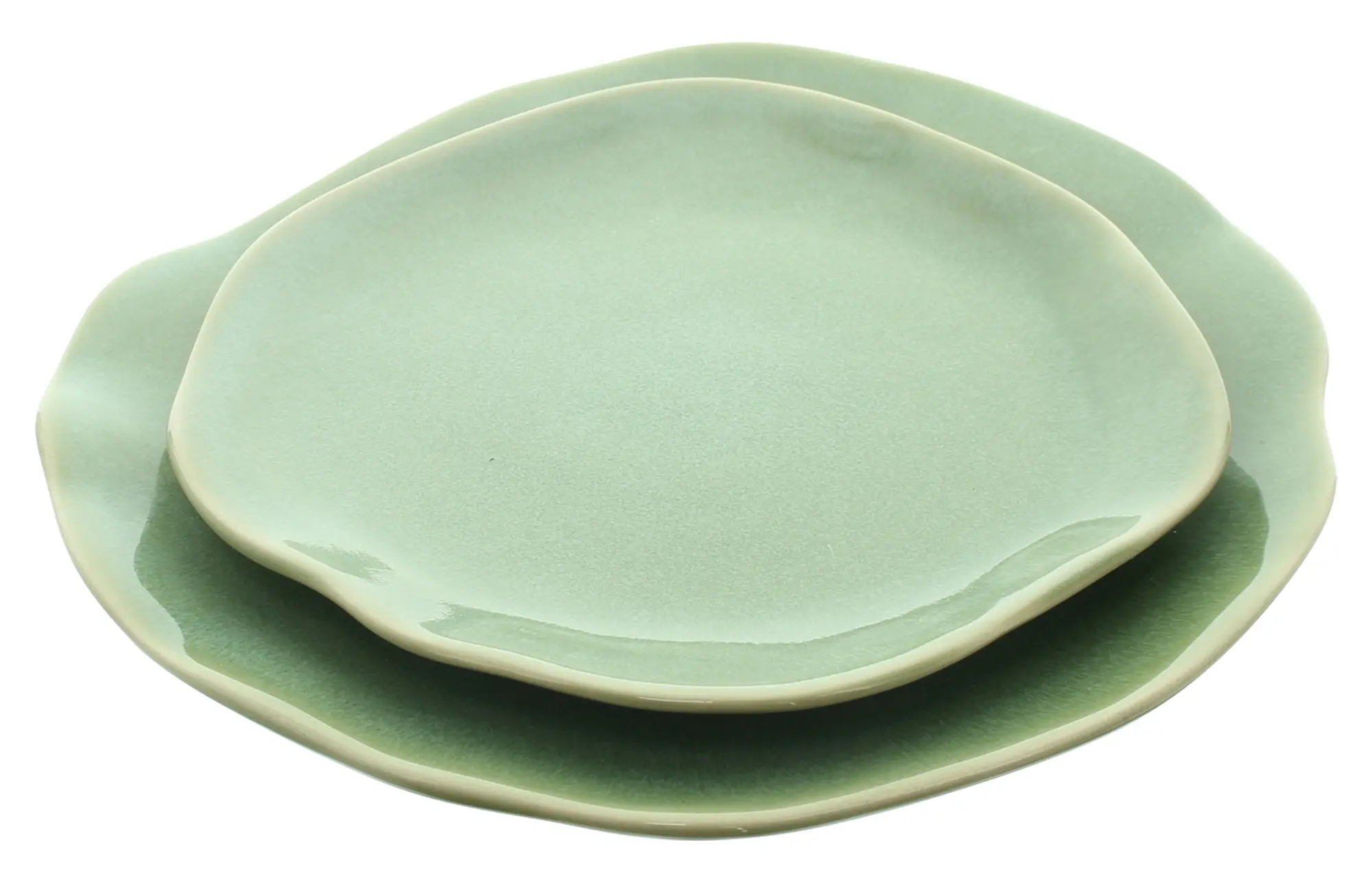 Acheter Lot de 2 assiettes "organic"  dans la boutique en ligne de Frank Flechtwaren pour Table festive