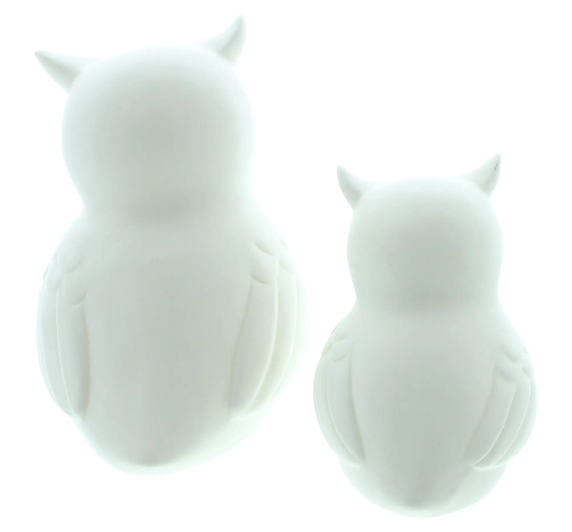 Acheter Lot de 2 hiboux "White"  dans la boutique en ligne de Frank Flechtwaren pour Figurines