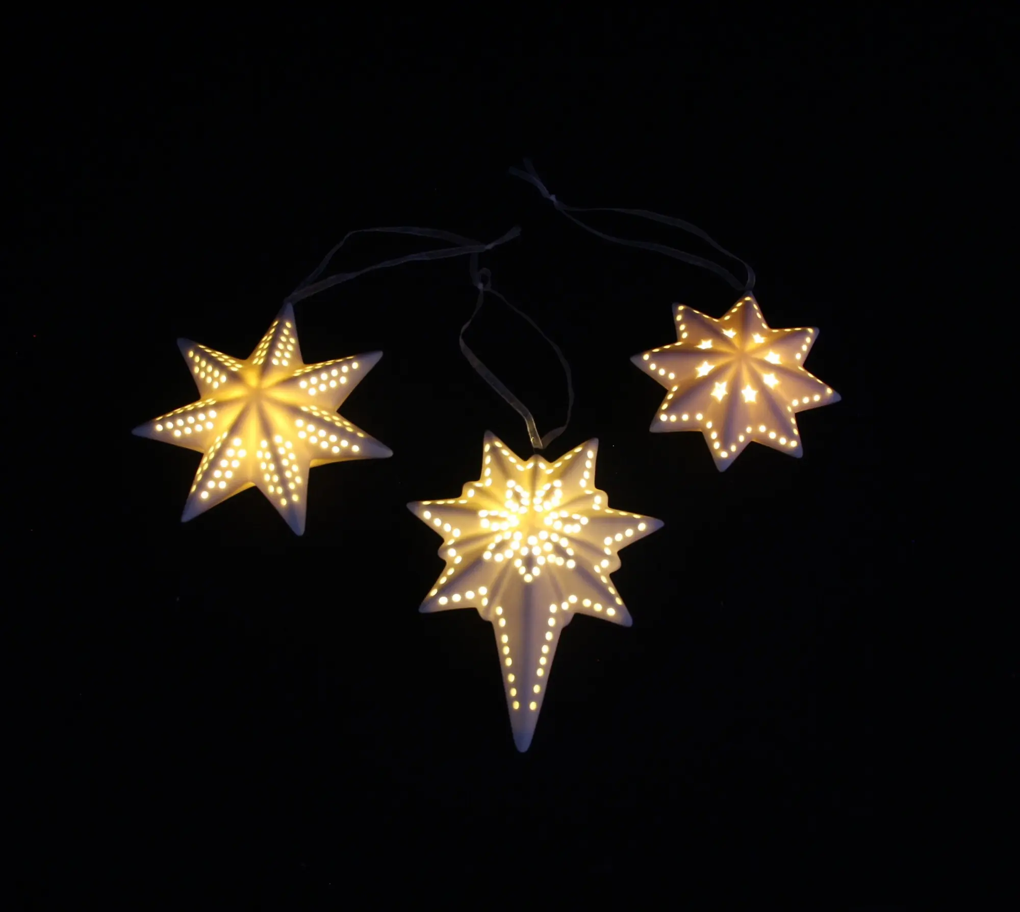Acheter Lot de 3 suspensions "White"  dans la boutique en ligne de Frank Flechtwaren pour Étoiles