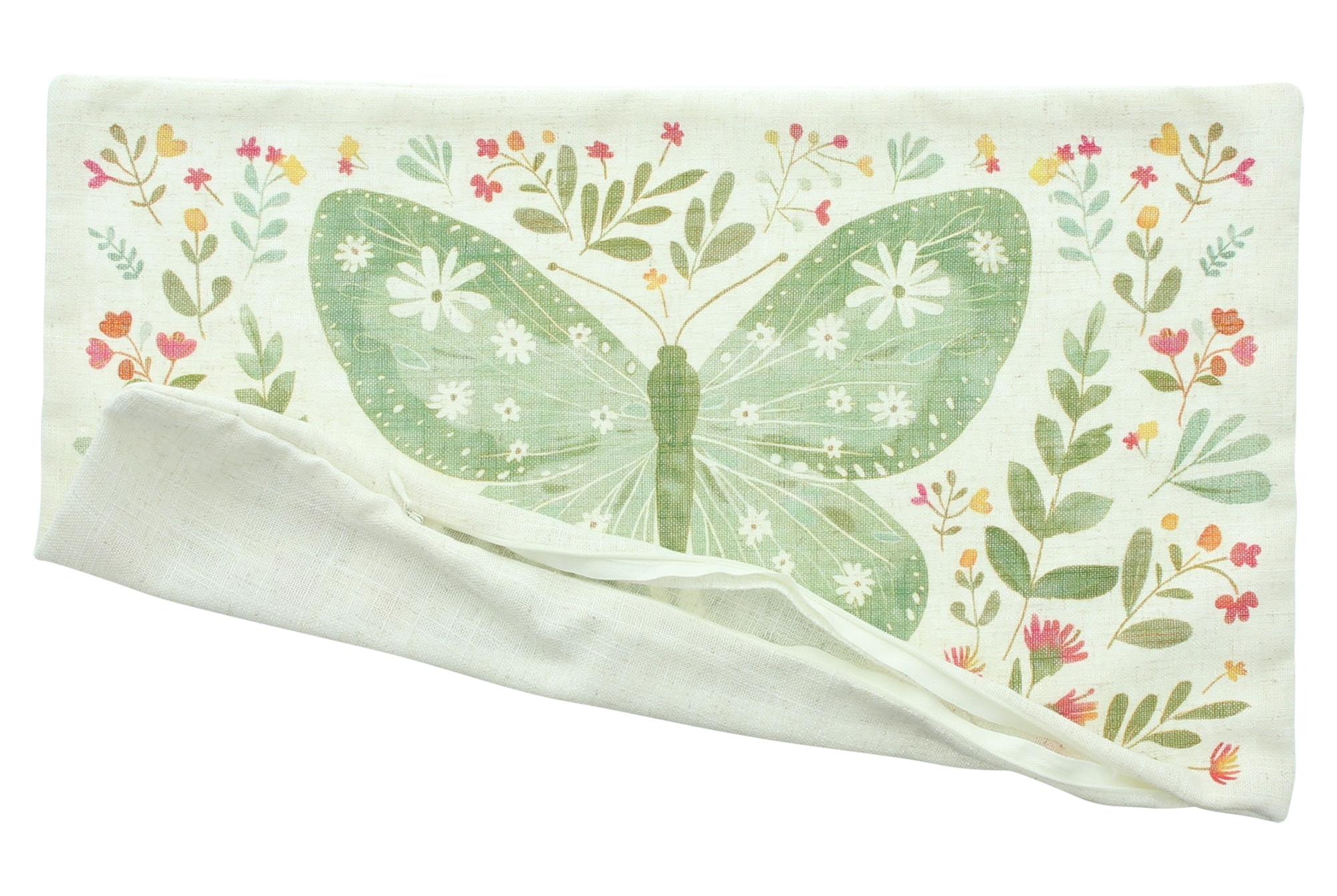 Acheter Housse de coussin "papillon fleuri"  dans la boutique en ligne de Frank Flechtwaren pour Nouvel arrivage