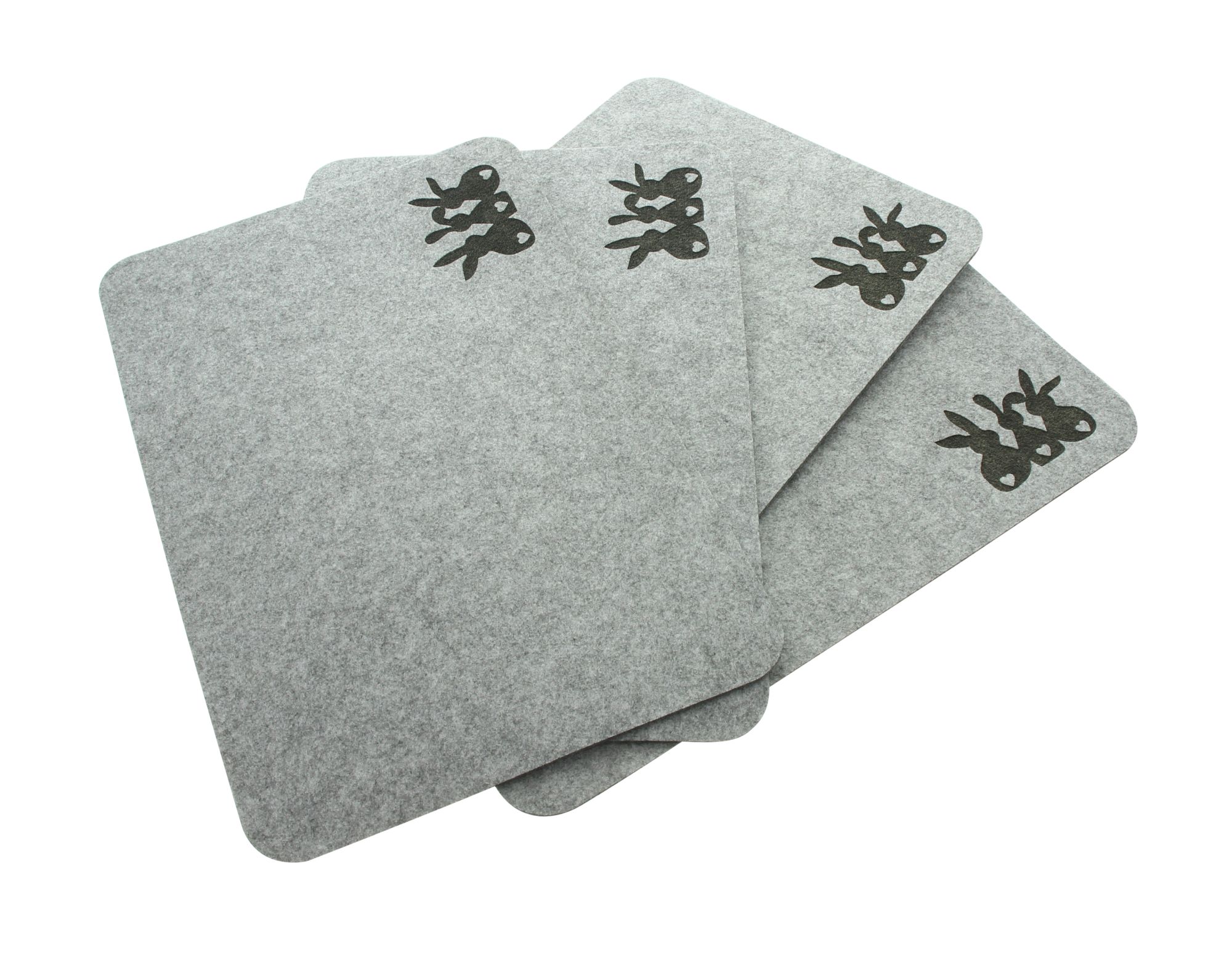 Acheter Lot de 4 sets de table "trio de lapins"  dans la boutique en ligne de Frank Flechtwaren pour 