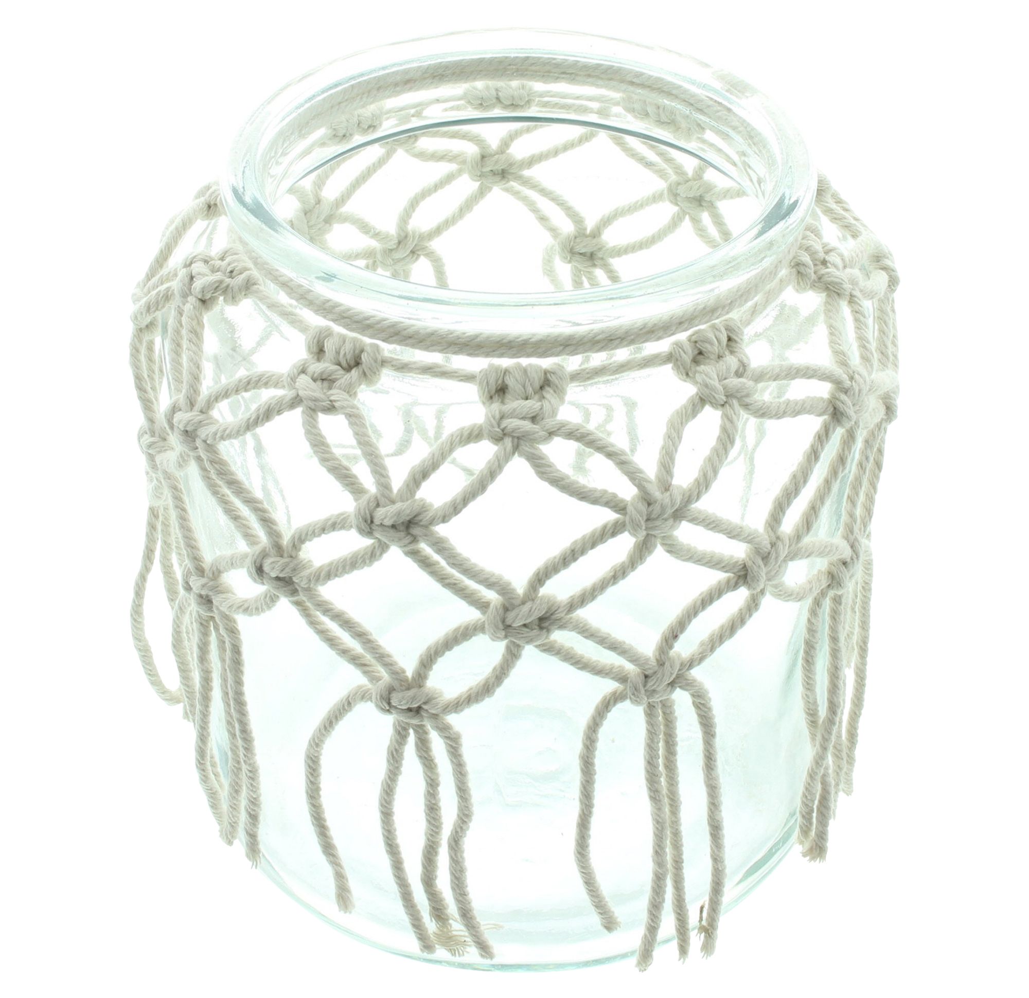 Acheter Photophore "macramé"  dans la boutique en ligne de Frank Flechtwaren pour Pâques