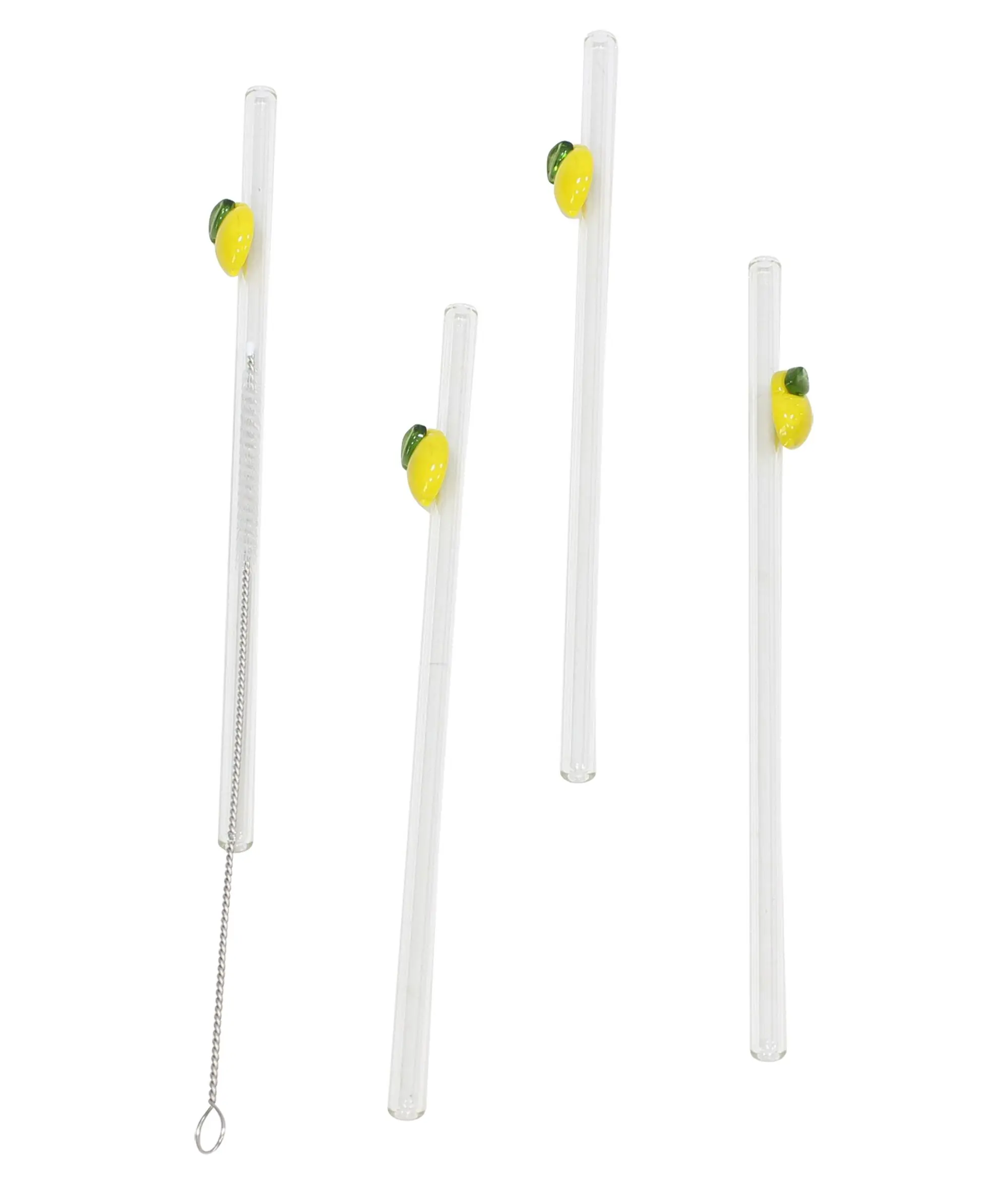 Acheter Pailles « Citron », lot de 4  dans la boutique en ligne de Frank Flechtwaren pour Sorbet citron au