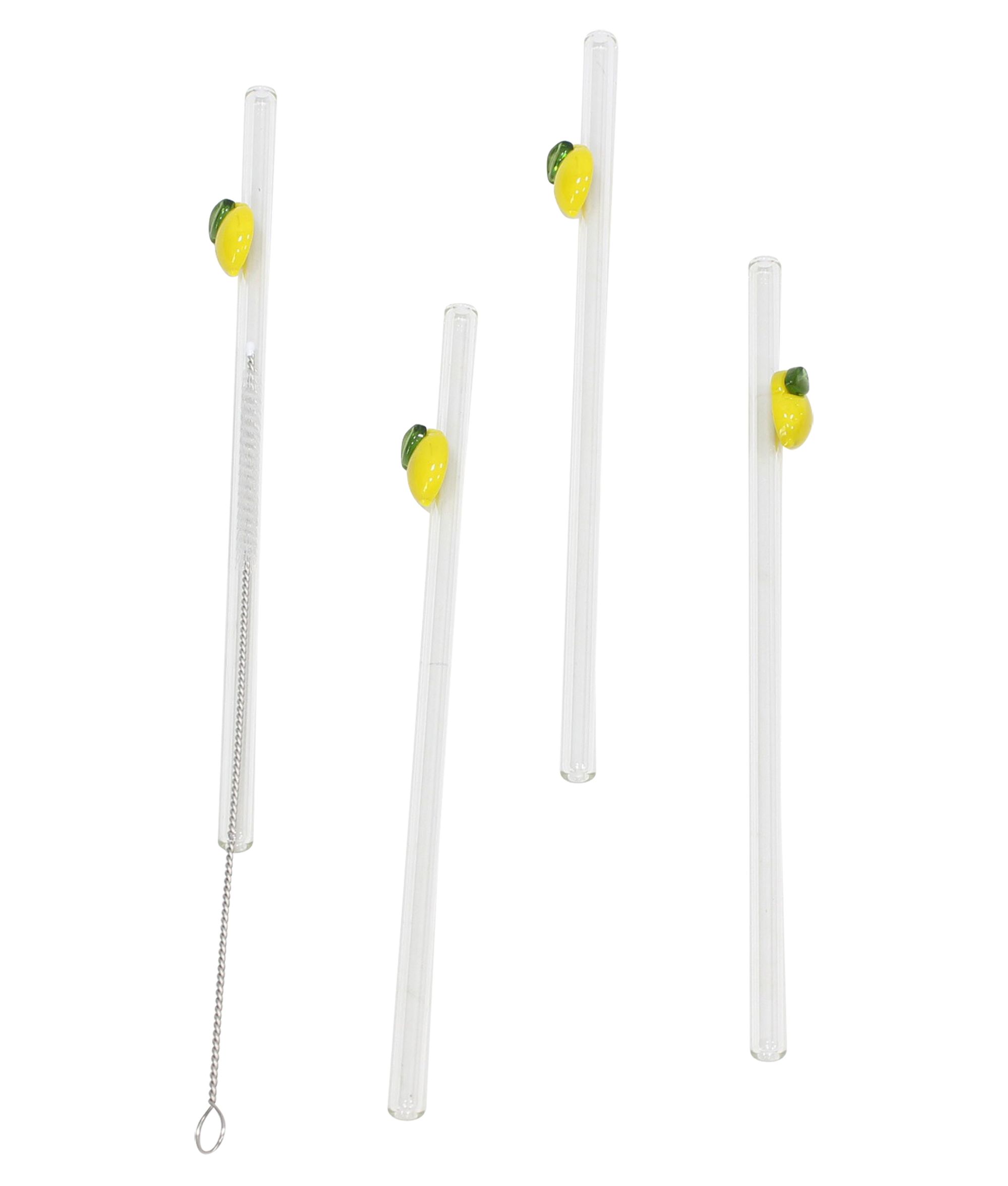 Acheter Pailles « Citron », lot de 4  dans la boutique en ligne de Frank Flechtwaren pour Cuisine