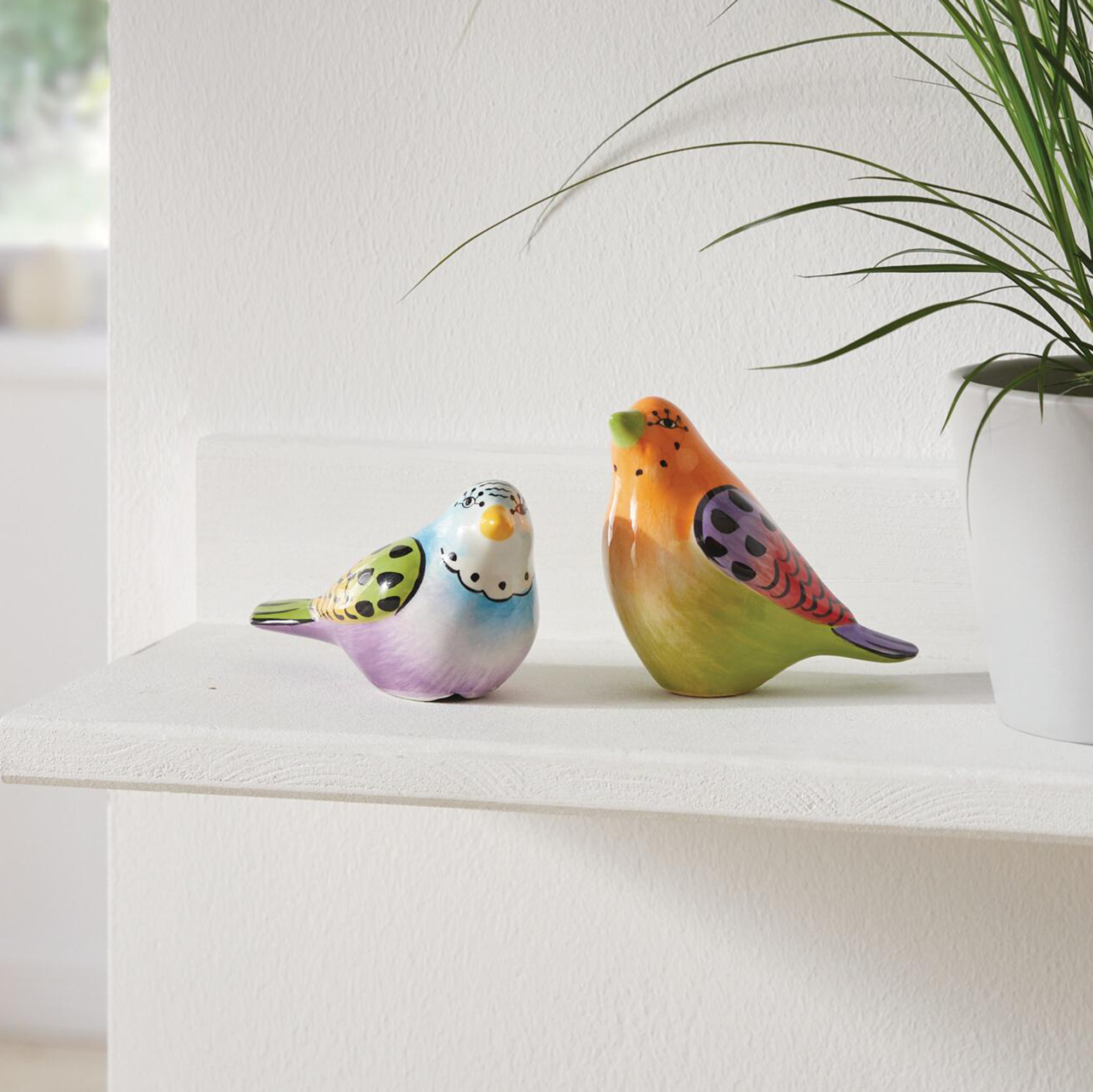 Acheter Lot de 2 oiseaux "joyeux gazouillis"  dans la boutique en ligne de Frank Flechtwaren