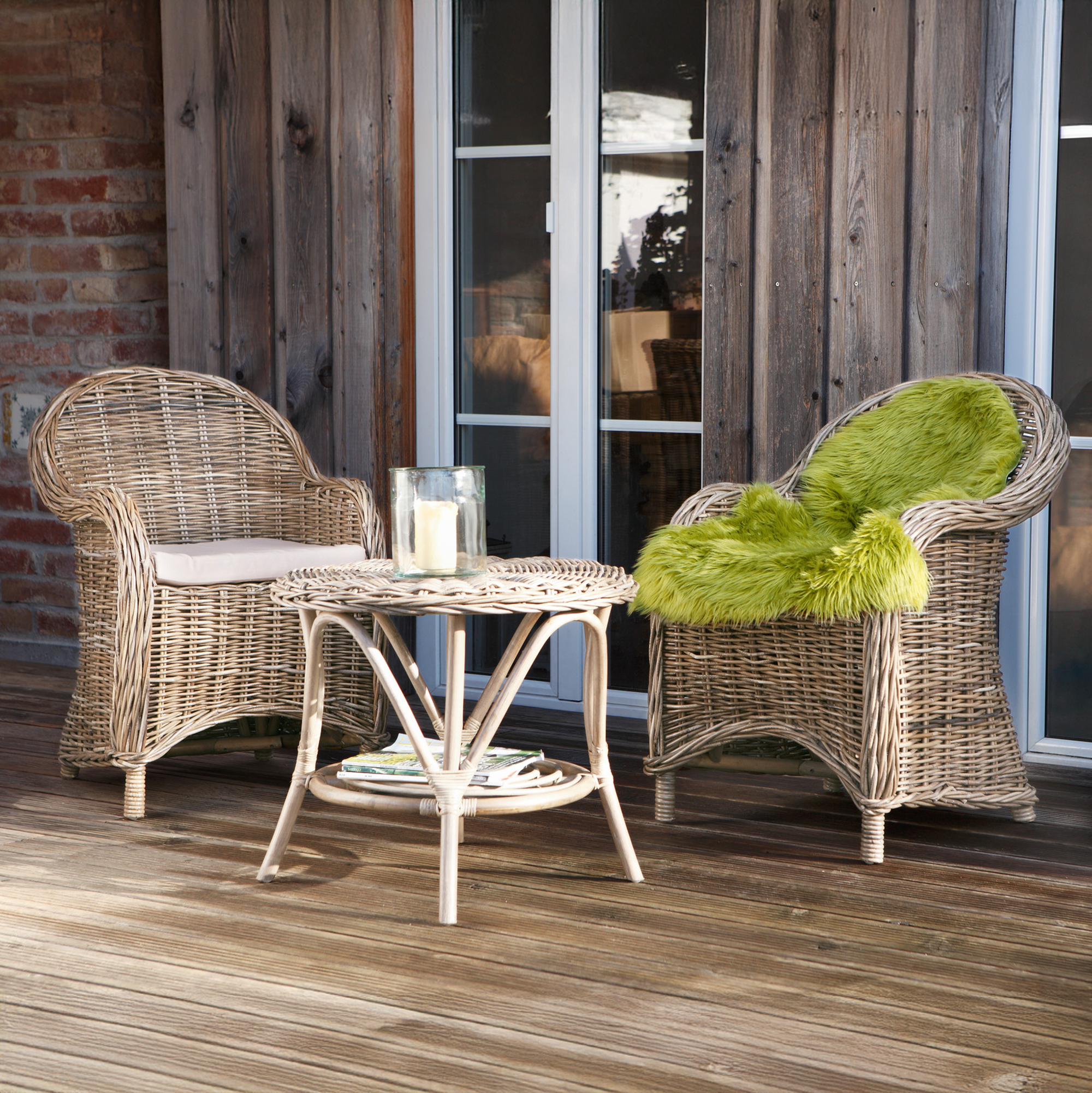 Acheter Fauteuil rotin "Koboo Grey"  dans la boutique en ligne de Frank Flechtwaren