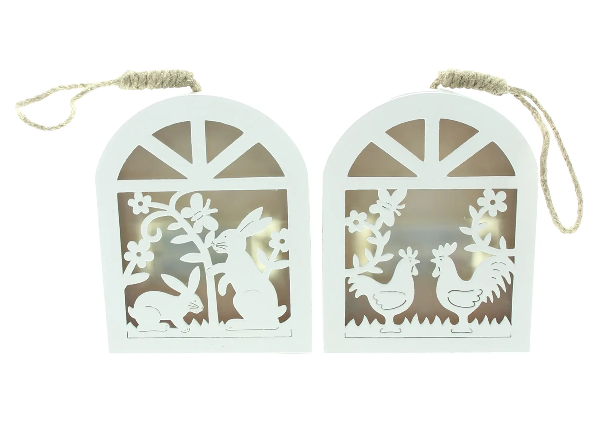 Acheter Lot de 2 suspensions LED "printemps"  dans la boutique en ligne de Frank Flechtwaren pour Pâques