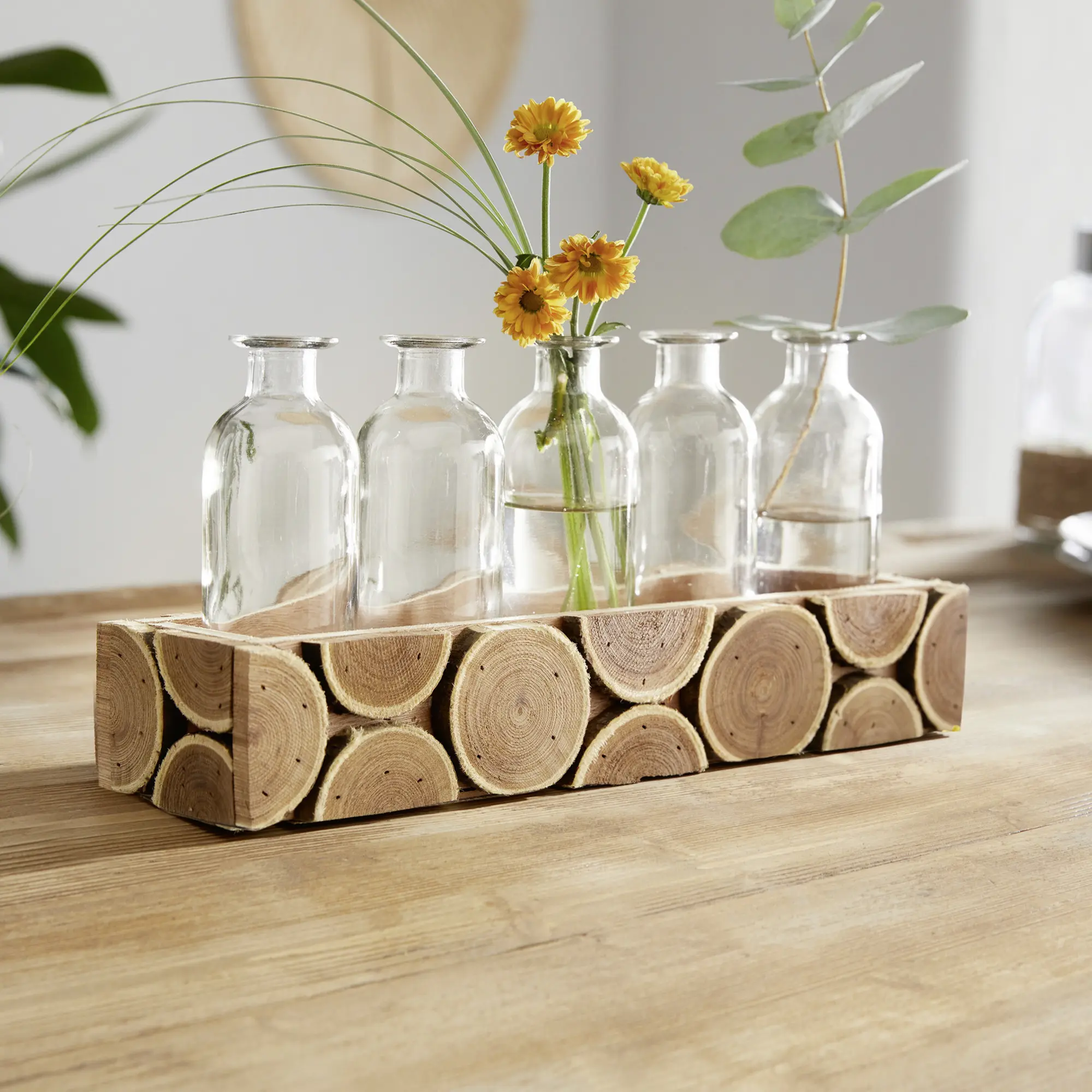 Acheter Support pour vases "rondins de bois"  dans la boutique en ligne de Frank Flechtwaren