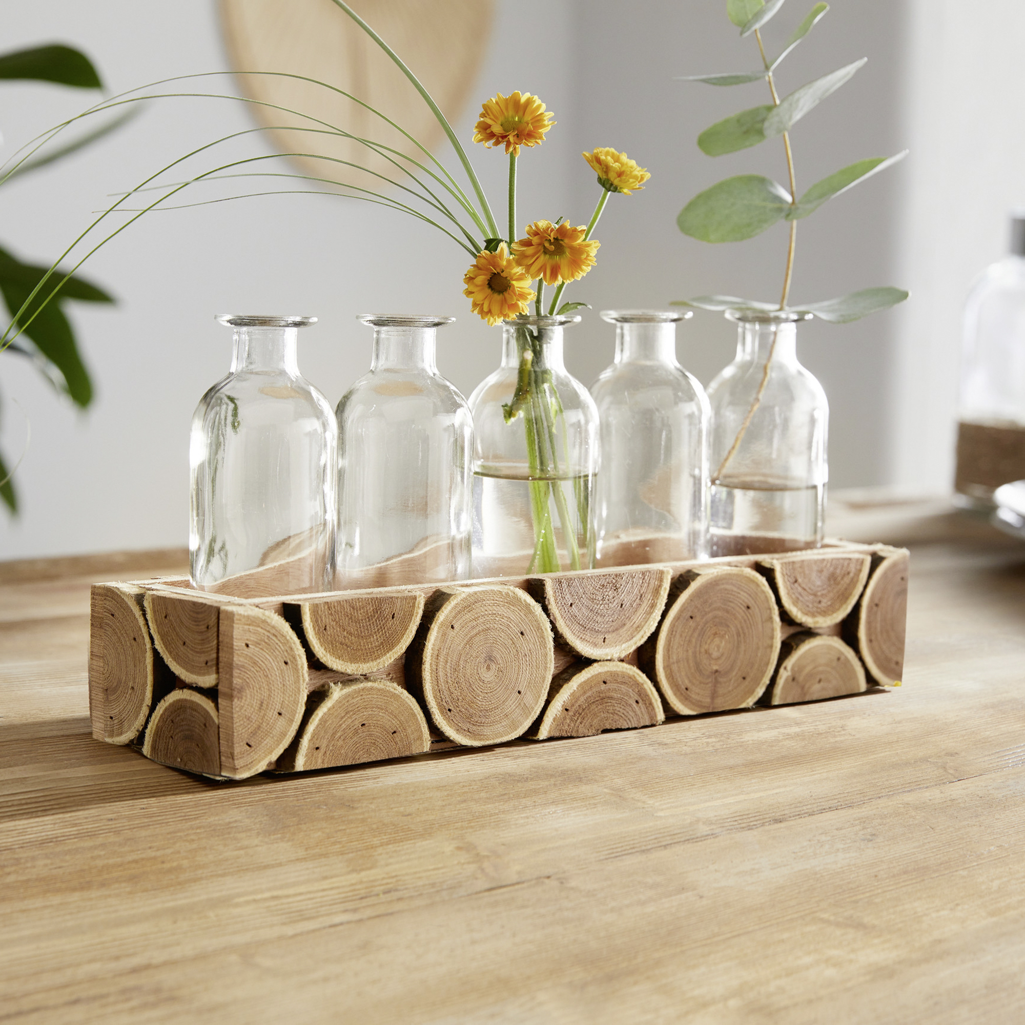 Acheter Support pour vases "rondins de bois"  dans la boutique en ligne de Frank Flechtwaren