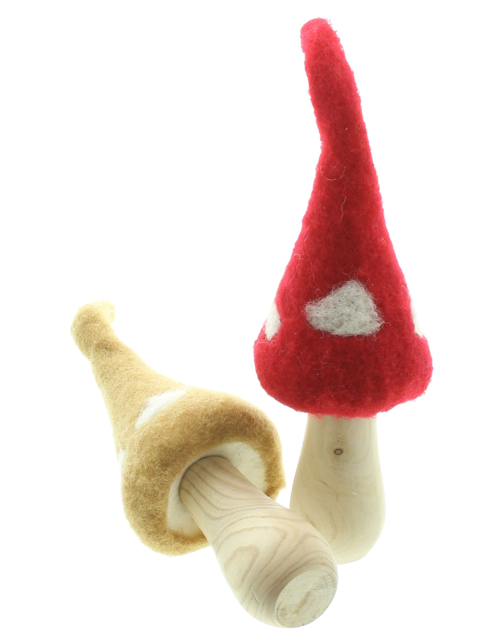 Acheter Lot de 2 champignons "bonnet en feutre"  dans la boutique en ligne de Frank Flechtwaren pour Automne