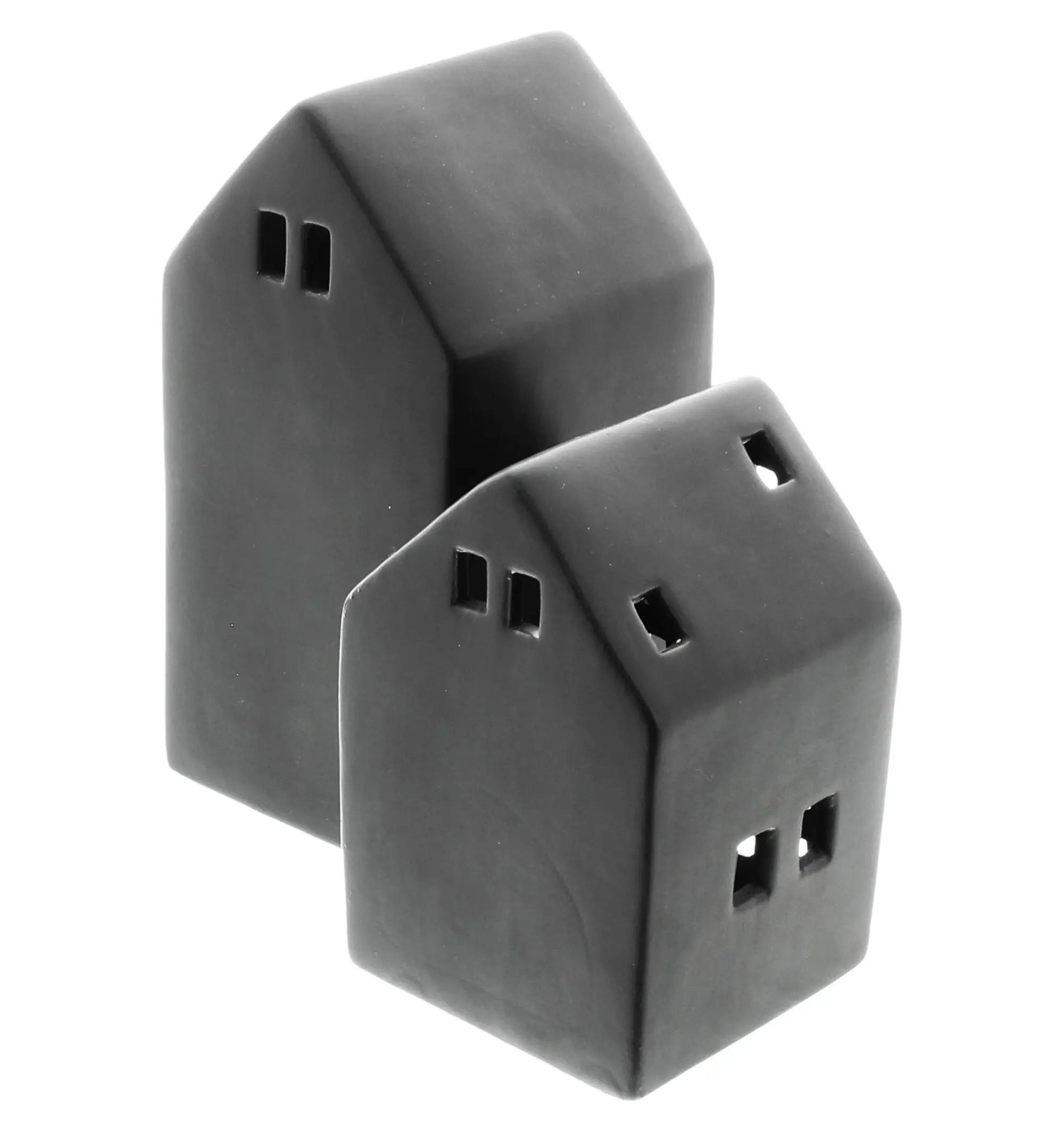 Acheter Lot de 2 maisons LED "Black"  dans la boutique en ligne de Frank Flechtwaren pour Pâques