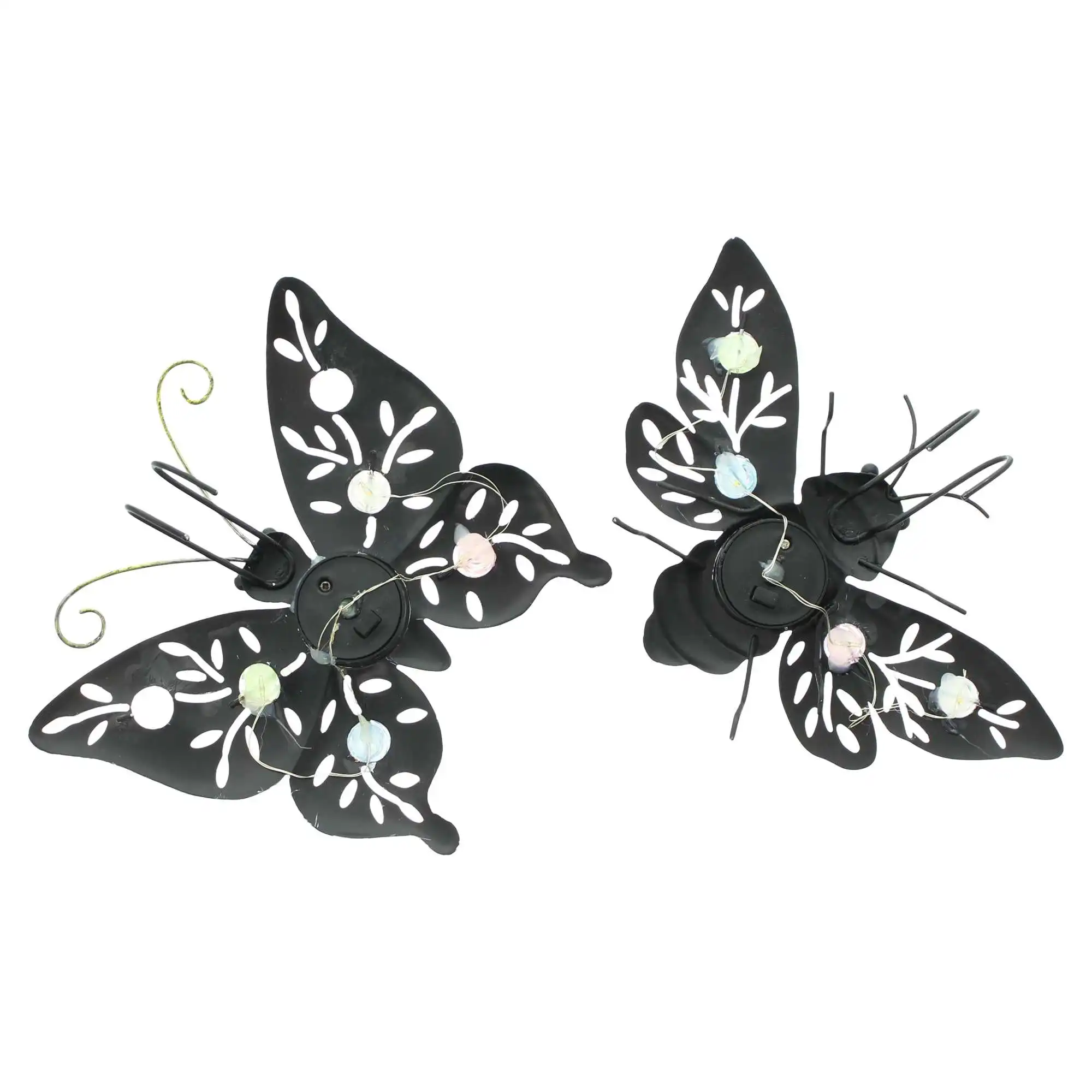 Acheter Lot de 2 décorations solaires "Butterfly &amp; Beetle"  dans la boutique en ligne de Frank Flechtwaren pour Luminaires de jardin