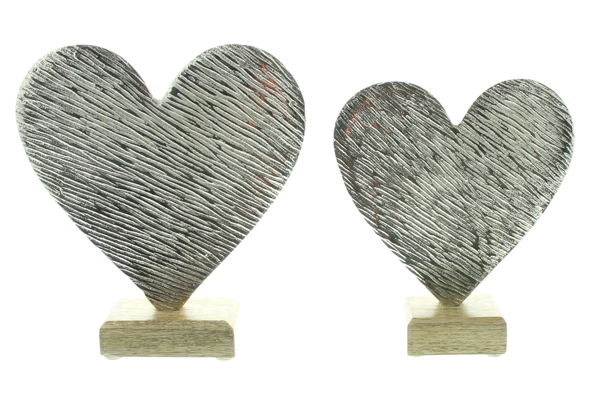 Acheter Lot de 2 coeurs "argent"  dans la boutique en ligne de Frank Flechtwaren pour Pâques