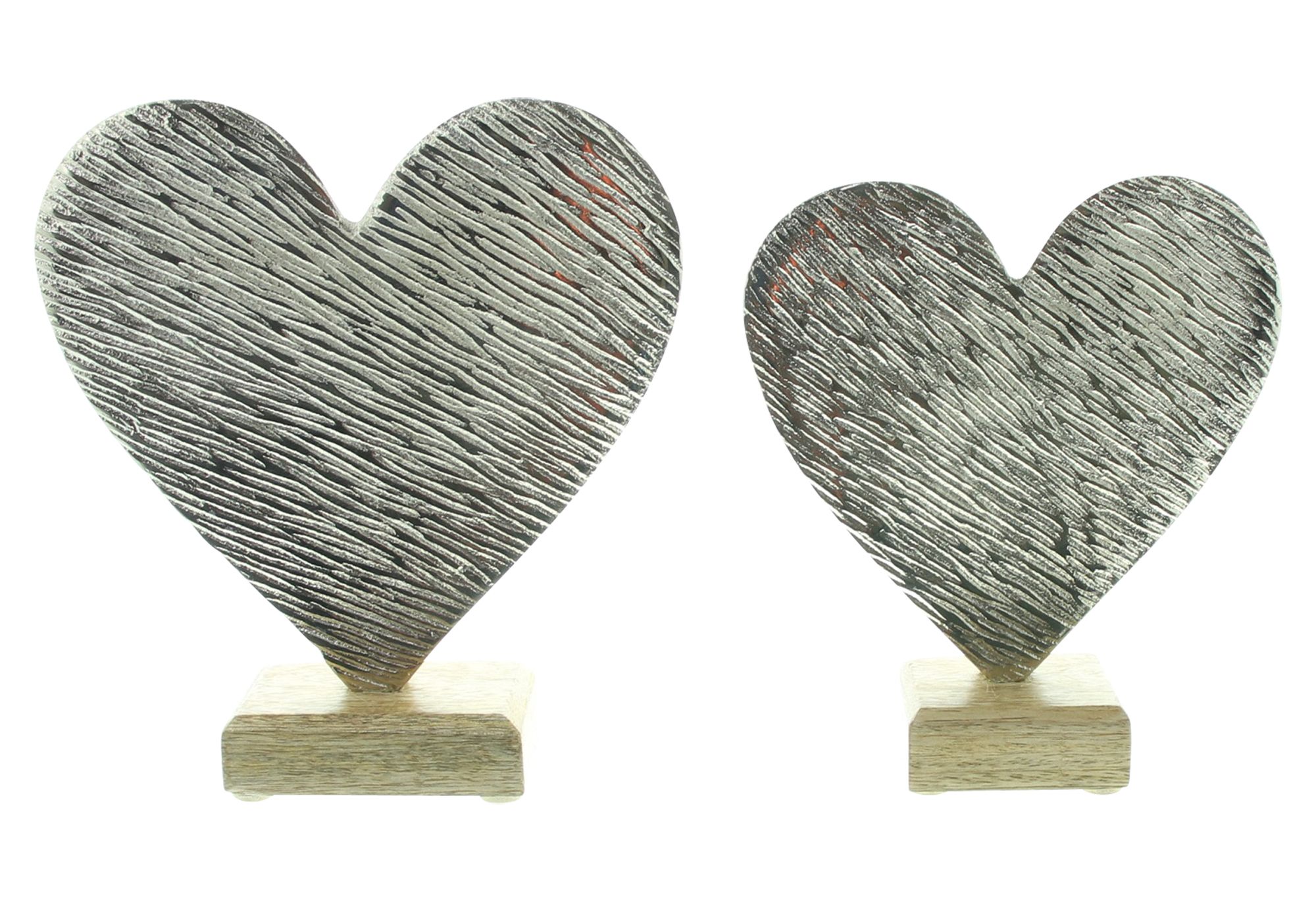 Acheter Lot de 2 coeurs "argent"  dans la boutique en ligne de Frank Flechtwaren pour Pâques