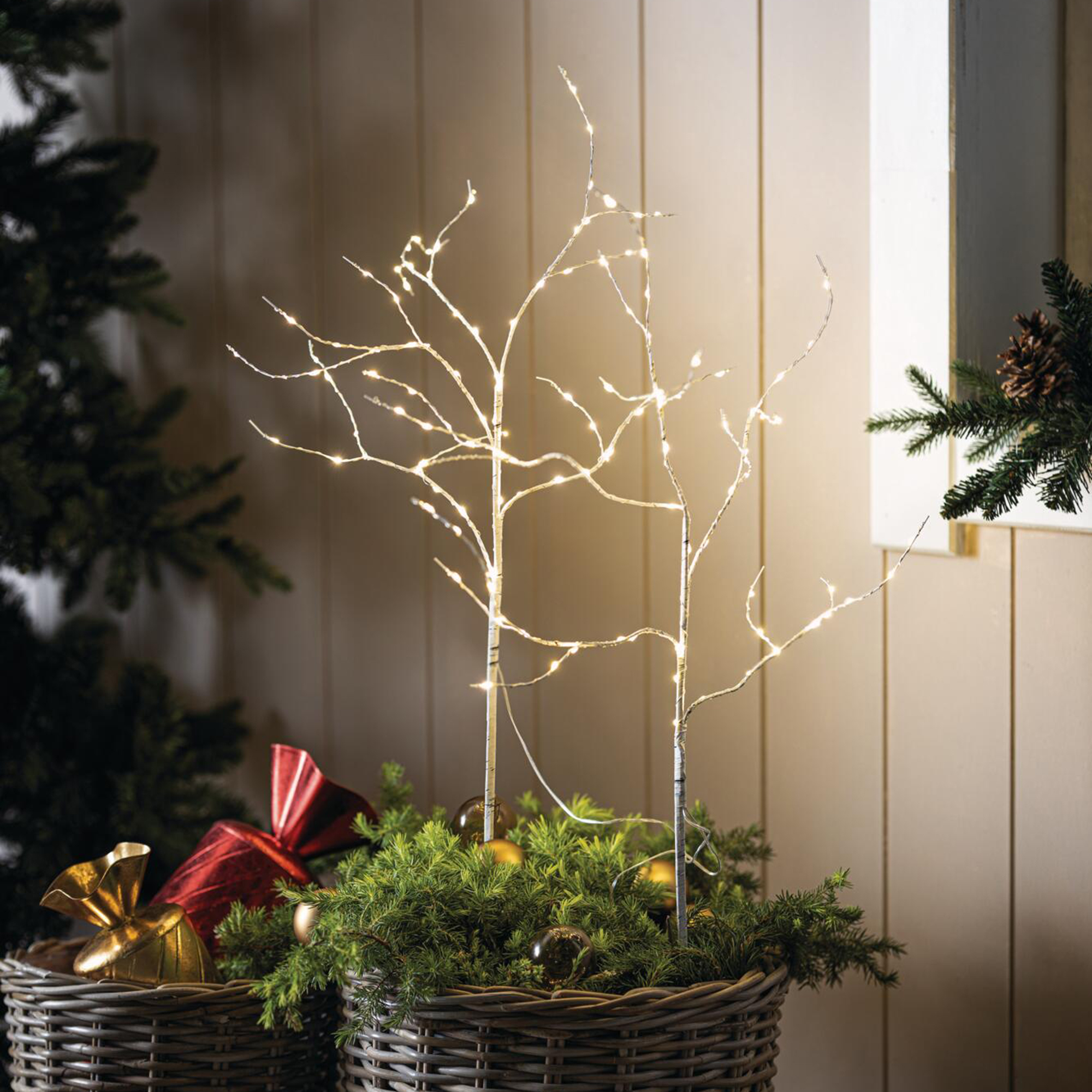 Acheter Branche lumineuse LED « White Christmas », lot de 2 dans la boutique en ligne de Frank Flechtwaren