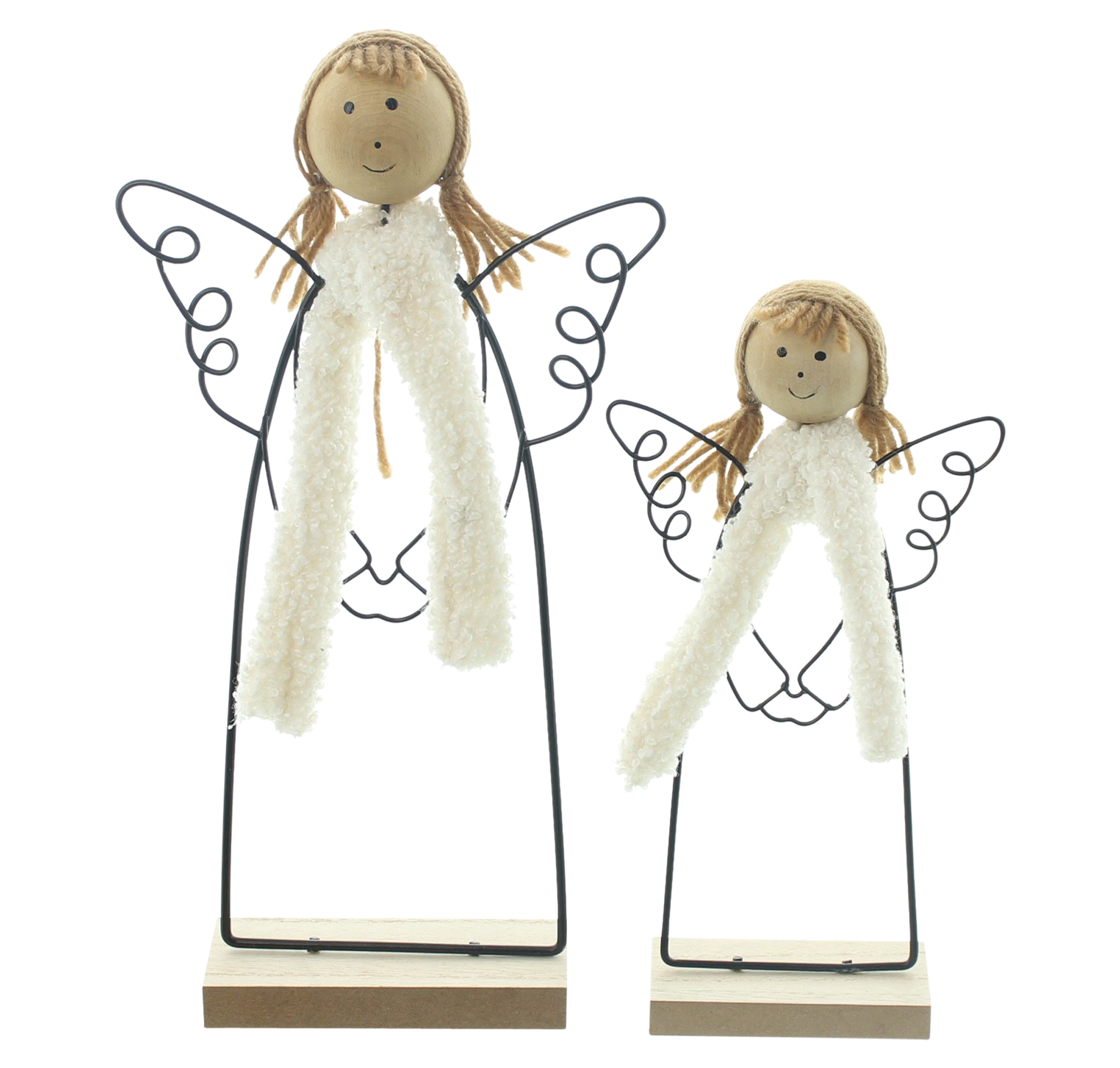 Acheter Lot de 2 anges "Black"  dans la boutique en ligne de Frank Flechtwaren pour Anges