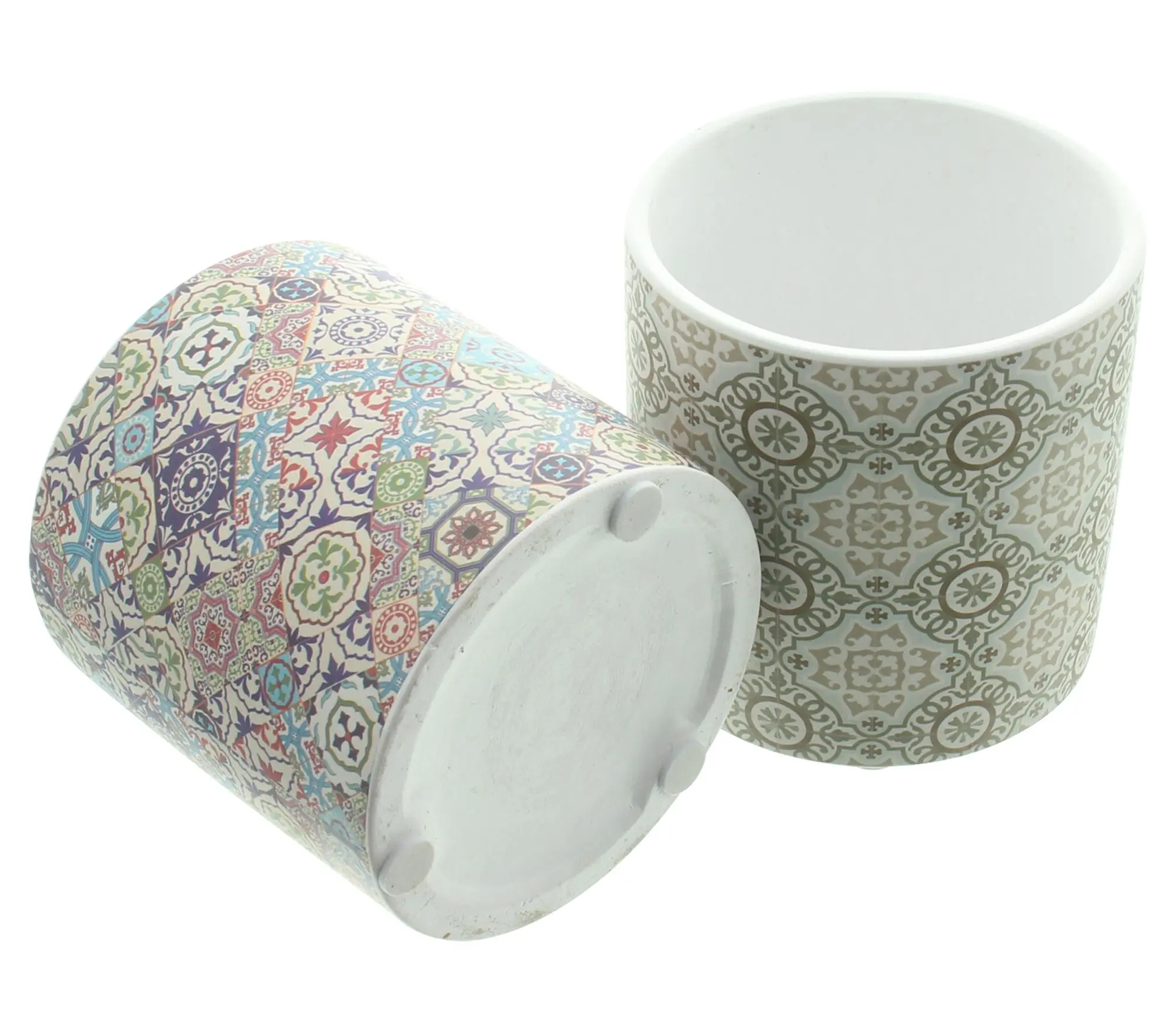 Acheter lot de 2 pots de fleurs "Mosaïque"  dans la boutique en ligne de Frank Flechtwaren pour Pots de fleurs