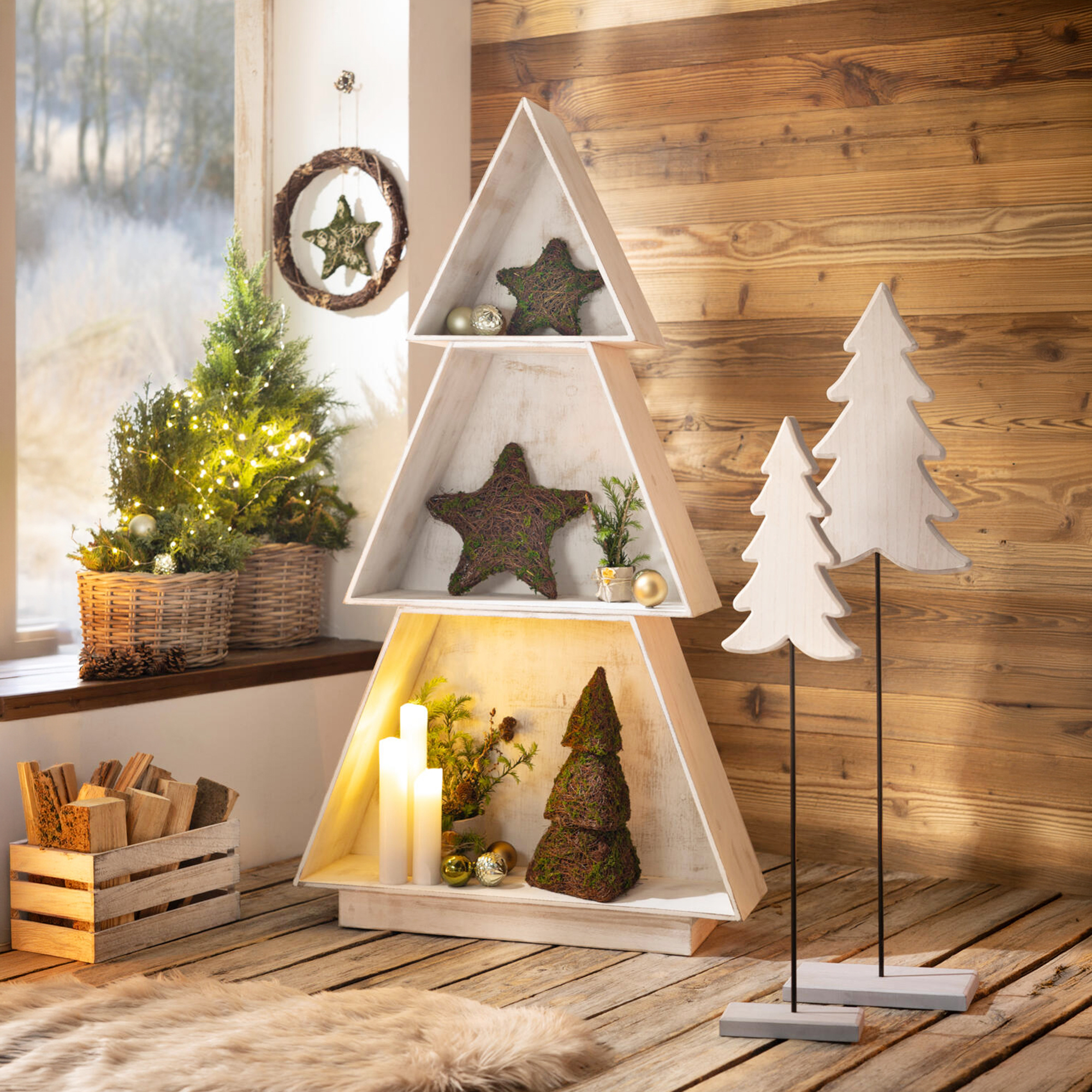 Acheter Étagère emboîtable « Sapin », 3 pièces.  dans la boutique en ligne de Frank Flechtwaren