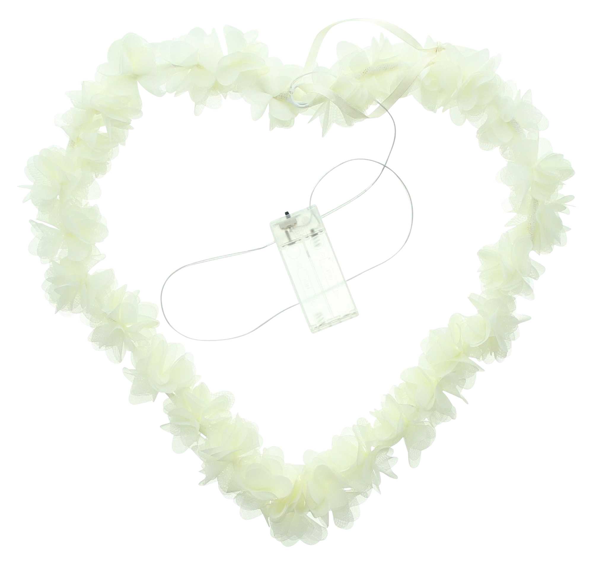 Acheter Suspension LED "cœur fleuri"  dans la boutique en ligne de Frank Flechtwaren pour Pâques