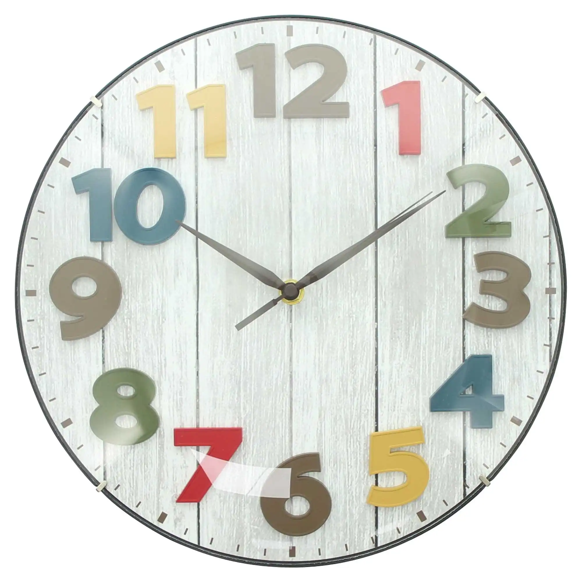 Acheter Horloge murale "Colorful"  dans la boutique en ligne de Frank Flechtwaren pour Horloges