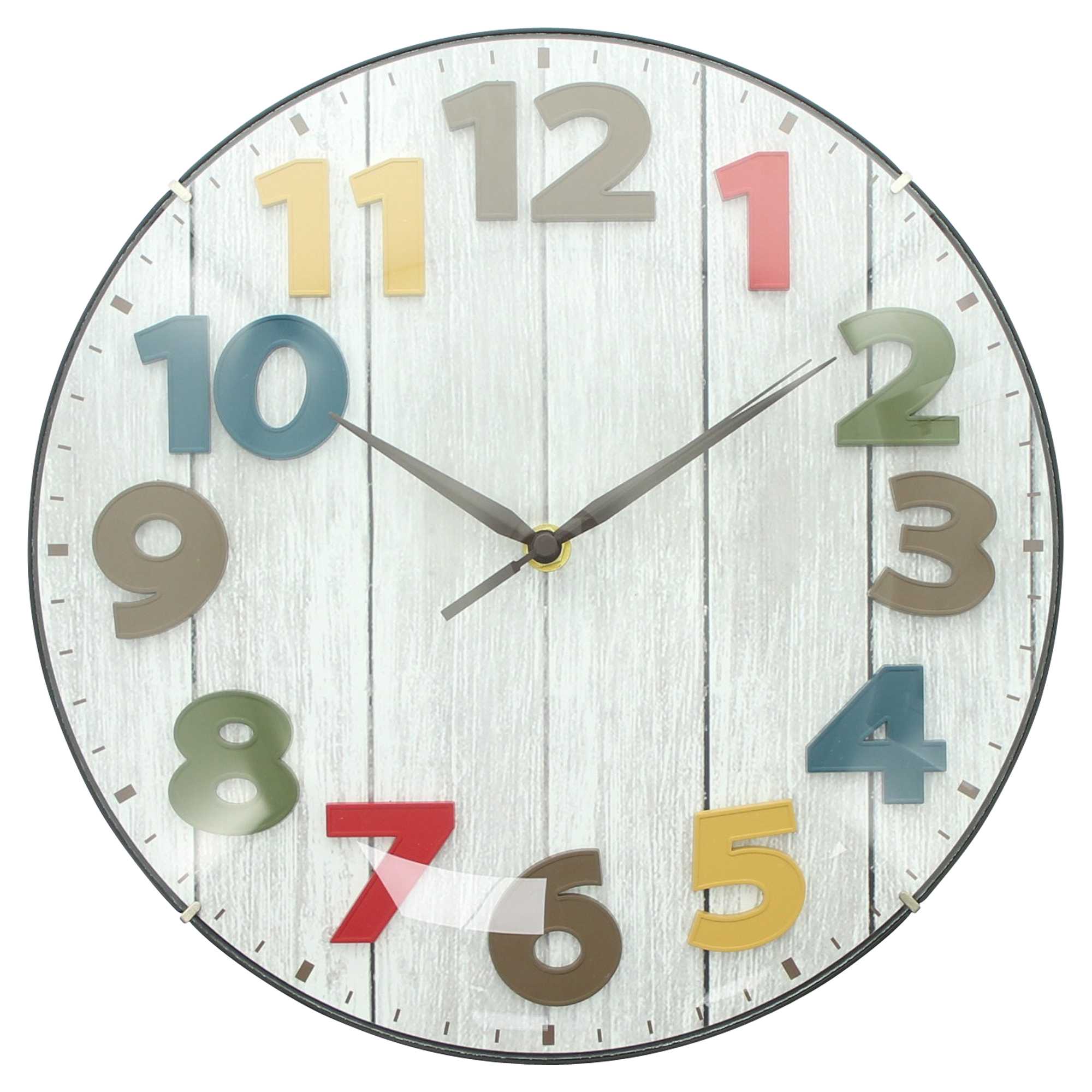Acheter Horloge murale "Colorful"  dans la boutique en ligne de Frank Flechtwaren pour Horloges