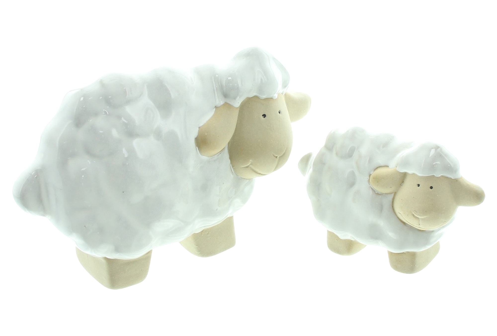 Acheter Lot de 2 figurines décoratives "moutons"  dans la boutique en ligne de Frank Flechtwaren pour Figurines décoratives