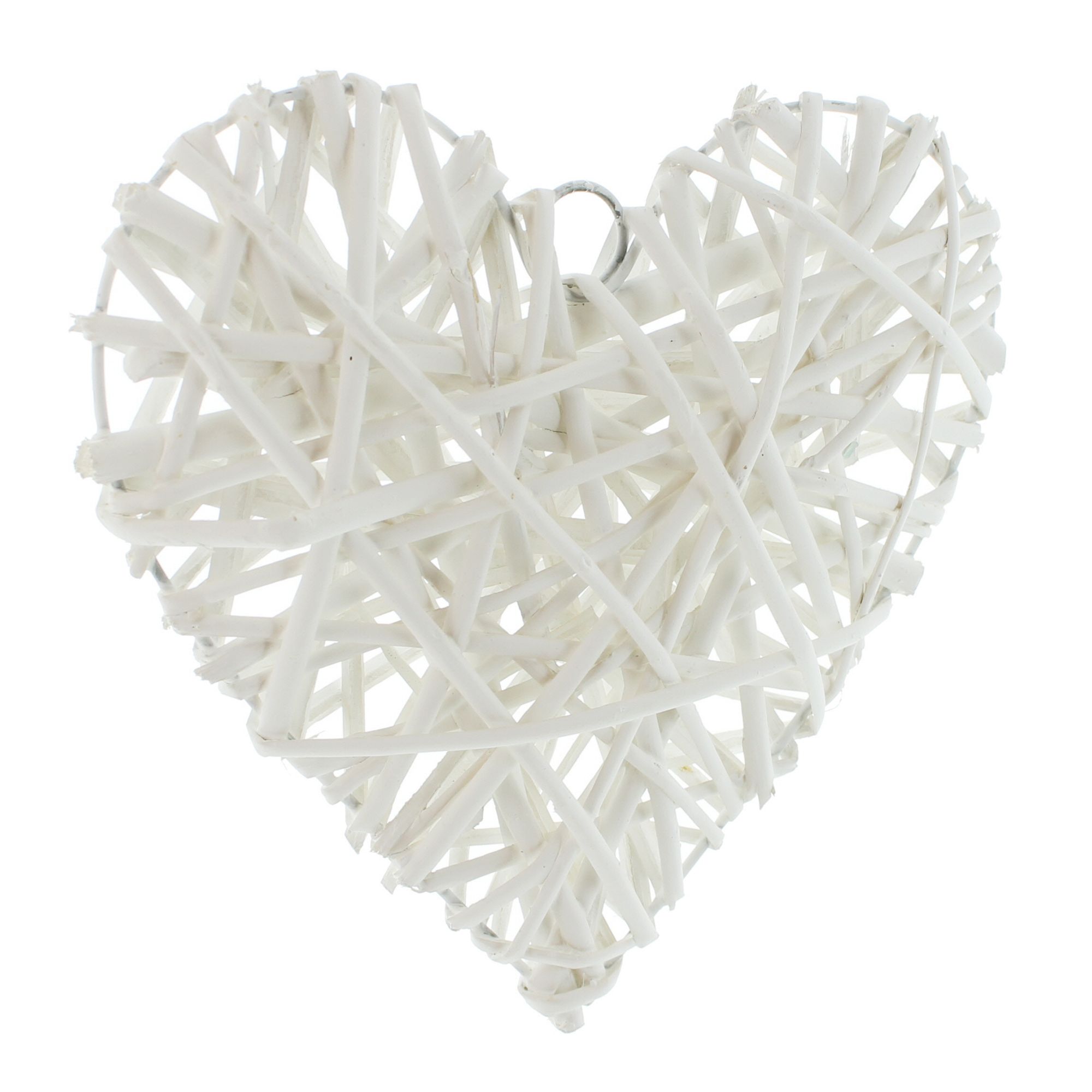Acheter Lot de 2 suspensions "coeur blanc"  dans la boutique en ligne de Frank Flechtwaren pour Automne