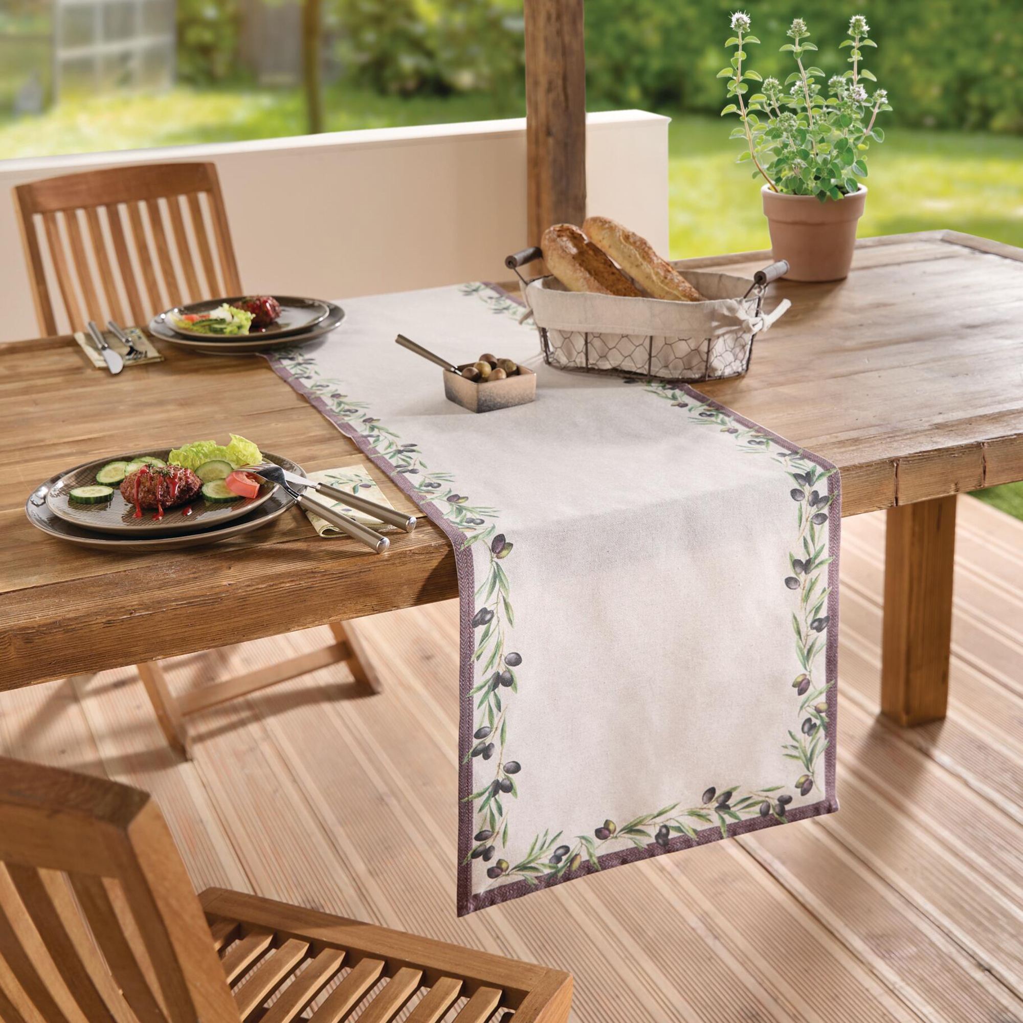 Acheter Chemin de table "Méditerranée"  dans la boutique en ligne de Frank Flechtwaren