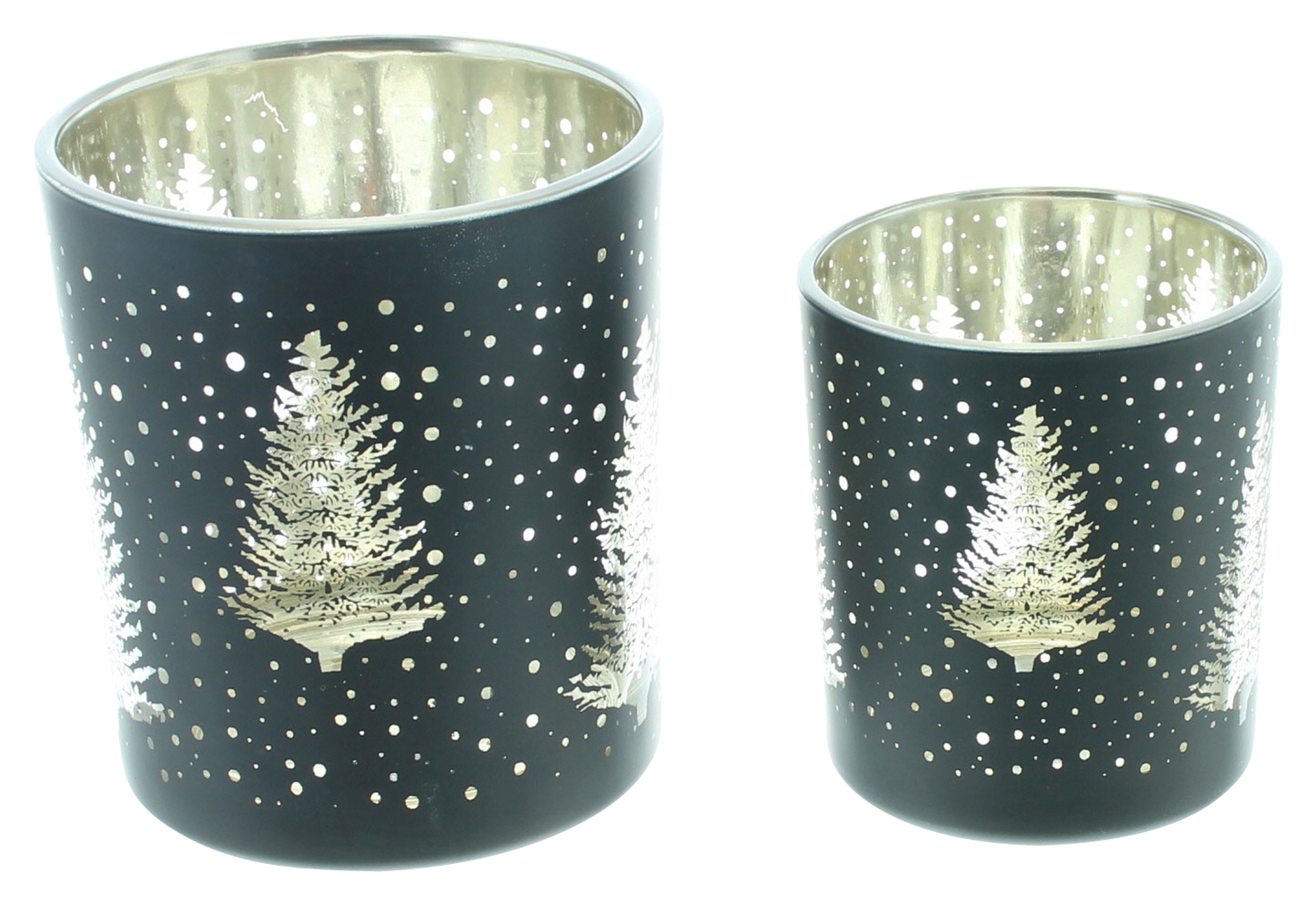 Acheter Lot de 2 lumignons "forêt de sapins"  dans la boutique en ligne de Frank Flechtwaren pour Lanternes