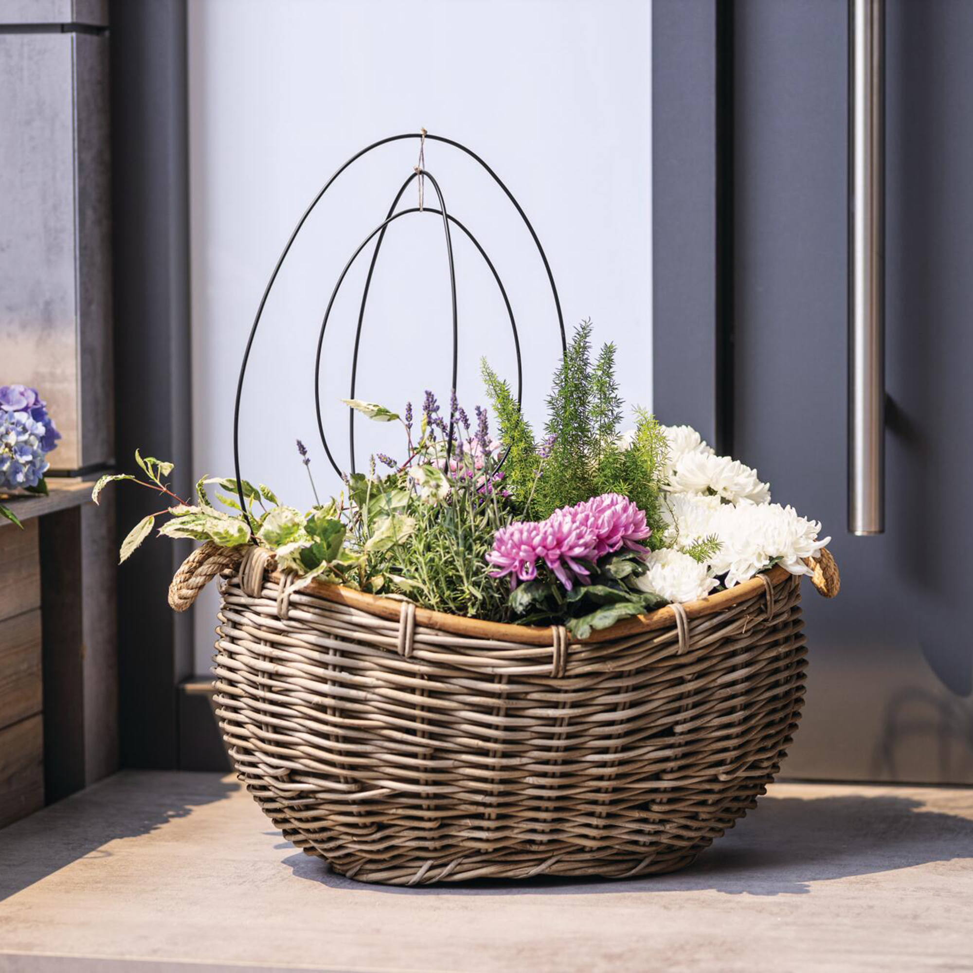 Acheter Grande jardinière "rotin"  dans la boutique en ligne de Frank Flechtwaren