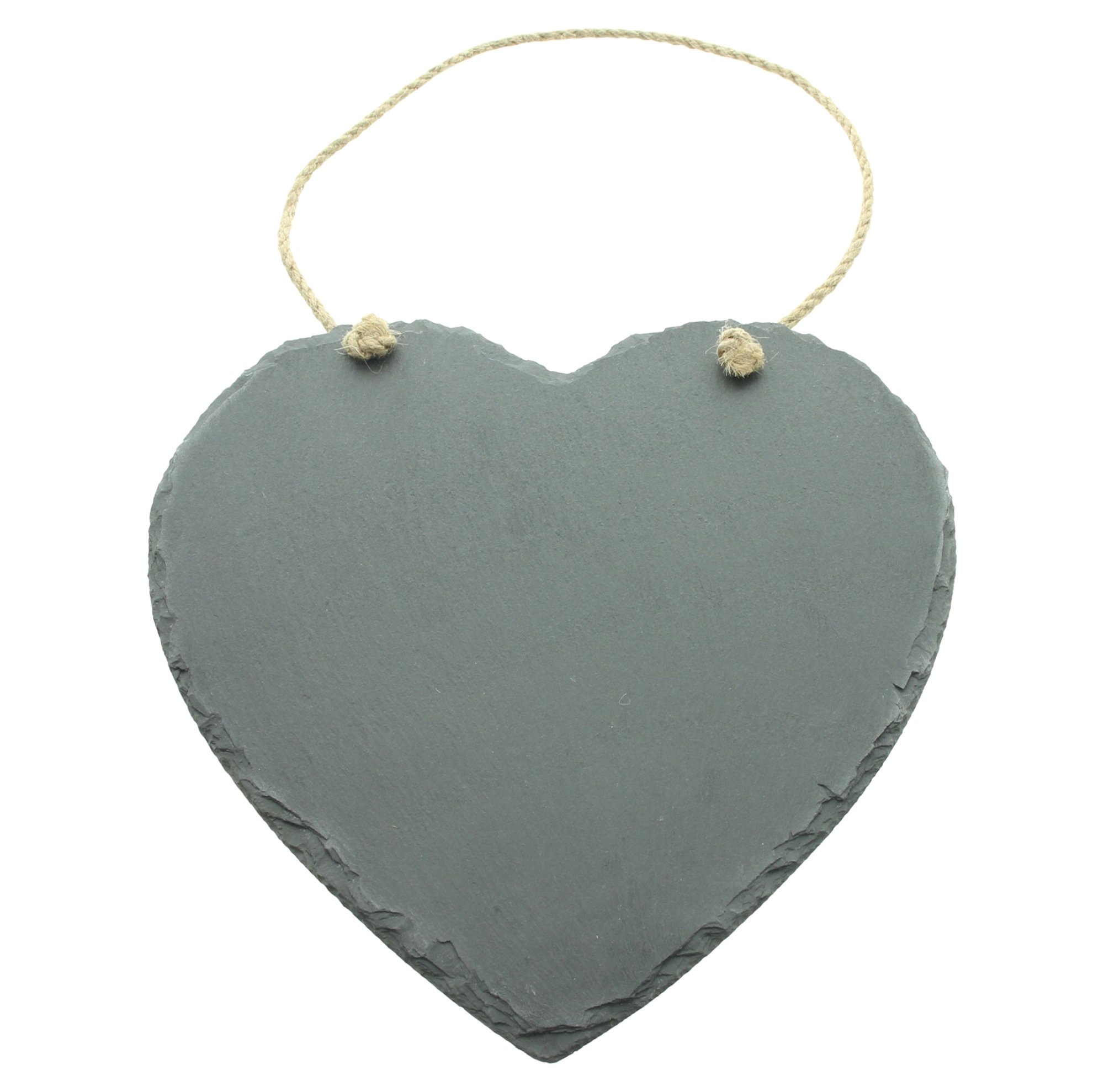 Acheter Lot de 2 suspensions coeur "ardoise"  dans la boutique en ligne de Frank Flechtwaren pour Nouvel arrivage