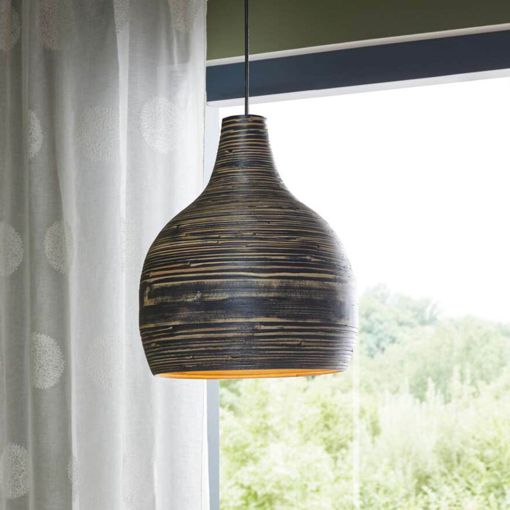 Acheter Lampe suspendue "Black Bamboo"  dans la boutique en ligne de Frank Flechtwaren