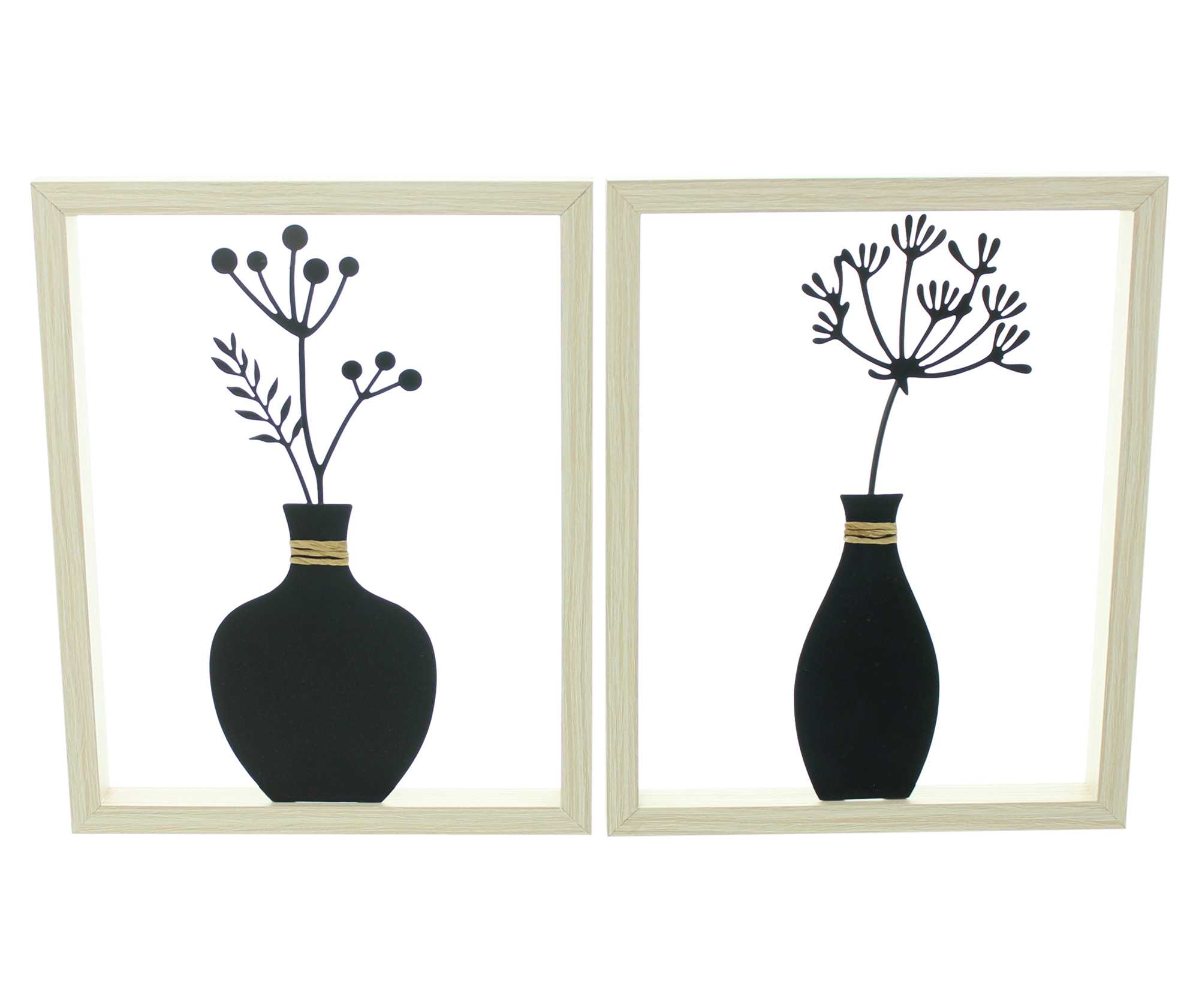 Acheter Lot de 2 décorations murales "vase"  dans la boutique en ligne de Frank Flechtwaren pour Décorations murales