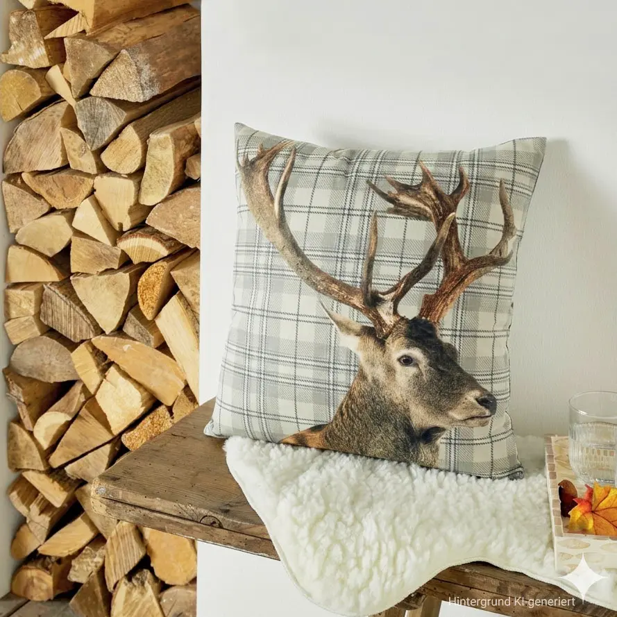Acheter Housse de coussin "Cervo"  dans la boutique en ligne de Frank Flechtwaren