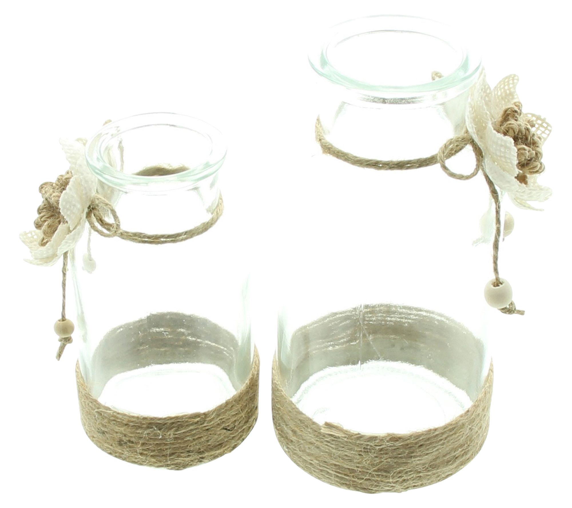 Acheter Lot de 2 vases décoratifs "fleur"  dans la boutique en ligne de Frank Flechtwaren pour Vases