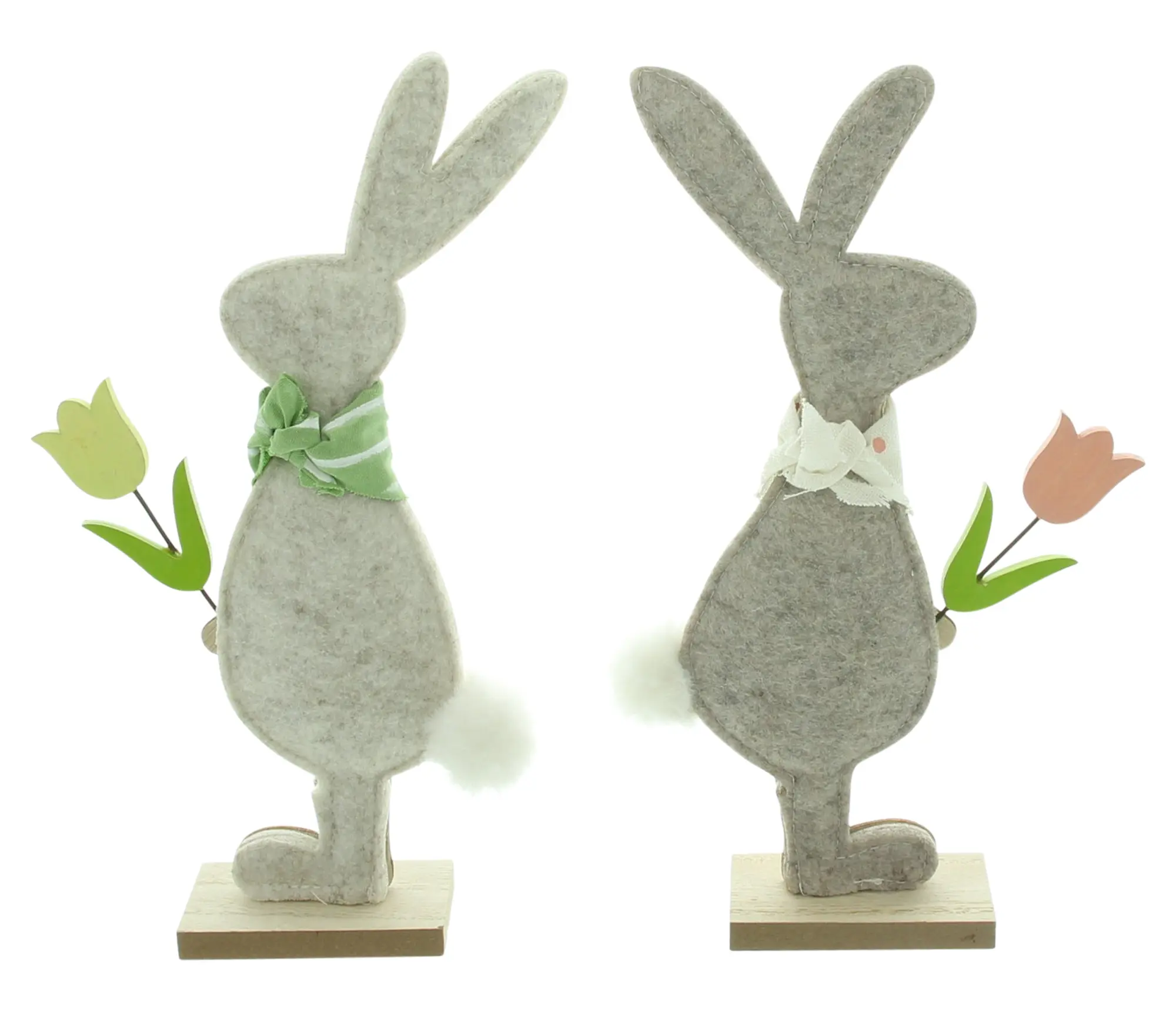 Acheter Lot de 2 lapins "couple de fleurs"  dans la boutique en ligne de Frank Flechtwaren pour Lapin &amp; co