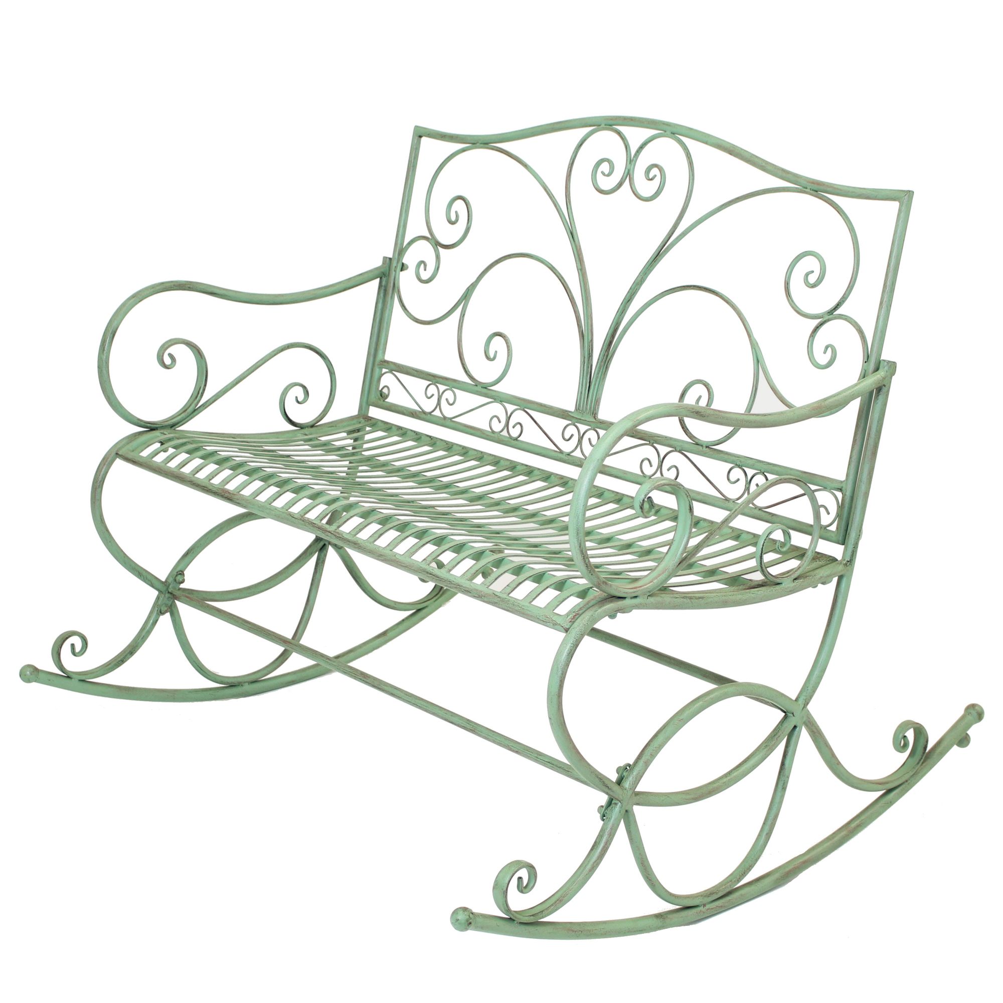 Acheter Banc à bascule "vert menthe"  dans la boutique en ligne de Frank Flechtwaren pour Bancs